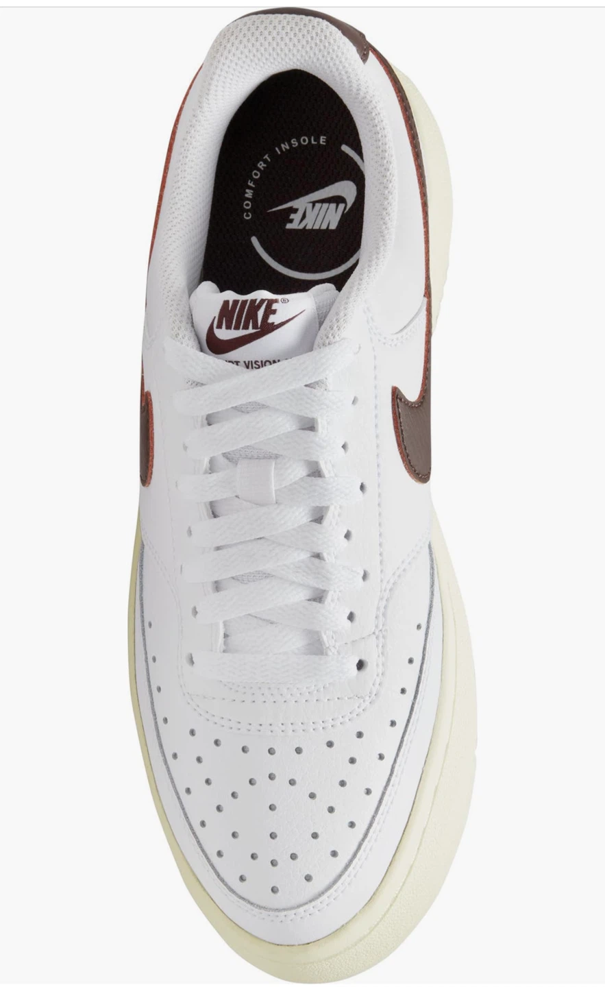 Nike Court Vision Low Women's Sneakers White/Brown - photo 2