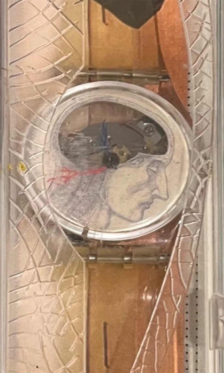 Swatch Watch - Clear Band with Profile Design