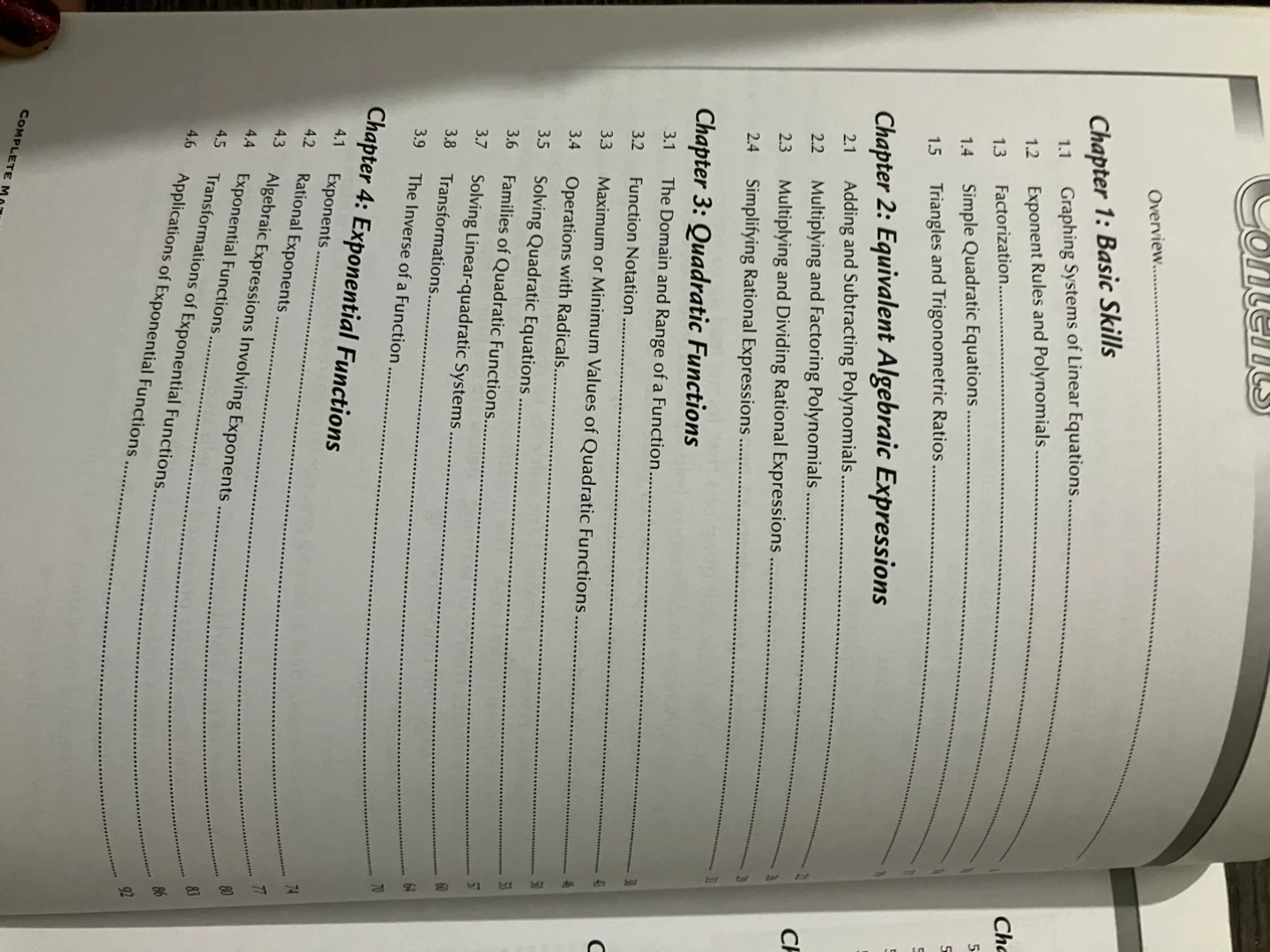 Complete MathSmart 11 Grade Workbook - photo 2