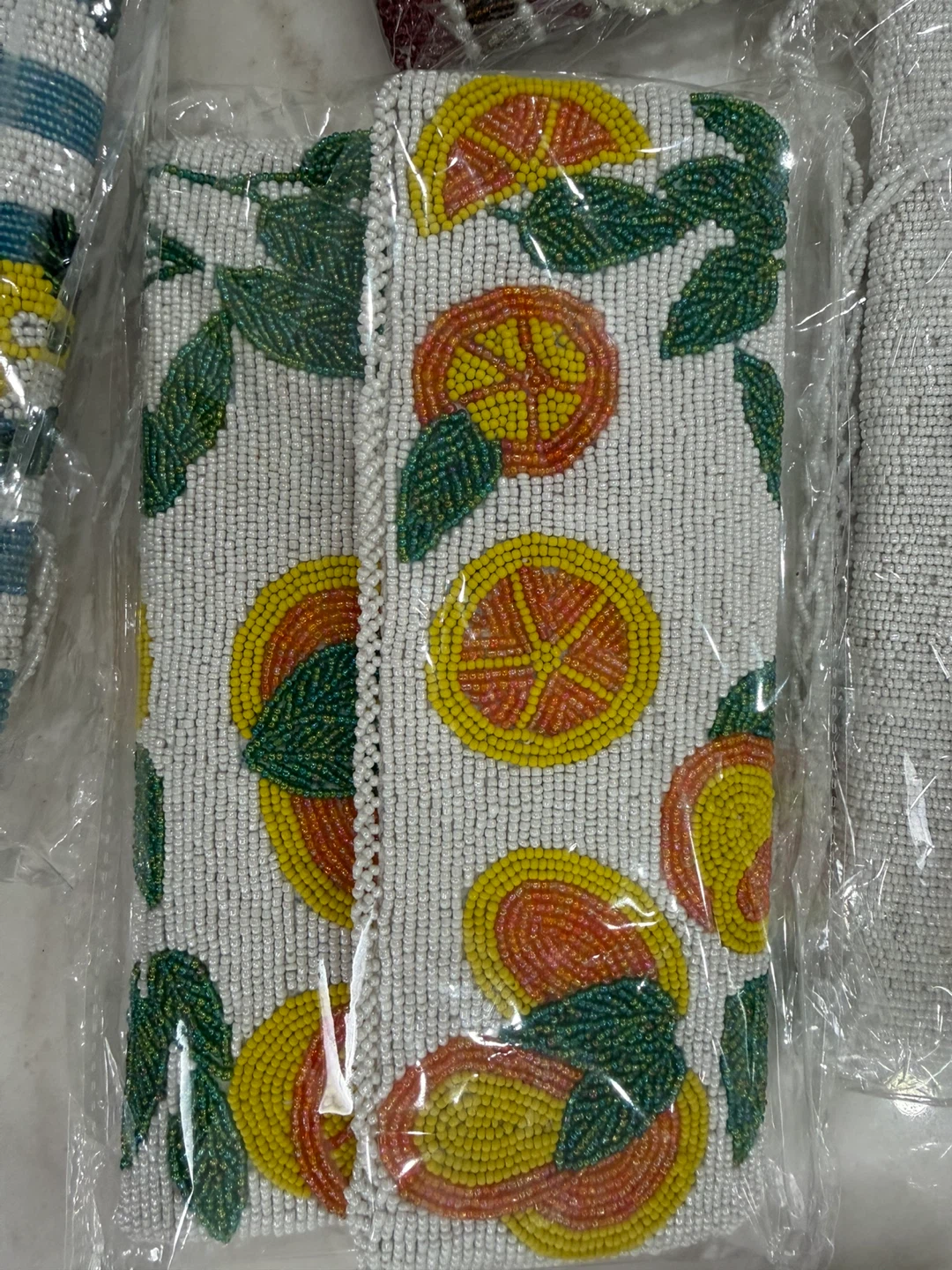 Beaded Clutch Purses - Floral, Fruit & Stripe Designs