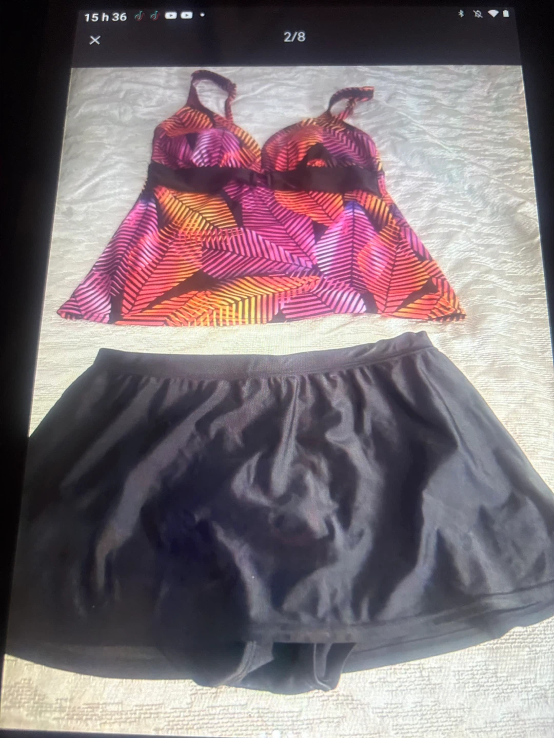 Ensemble de maillot de bain tankini imprimé - photo 2