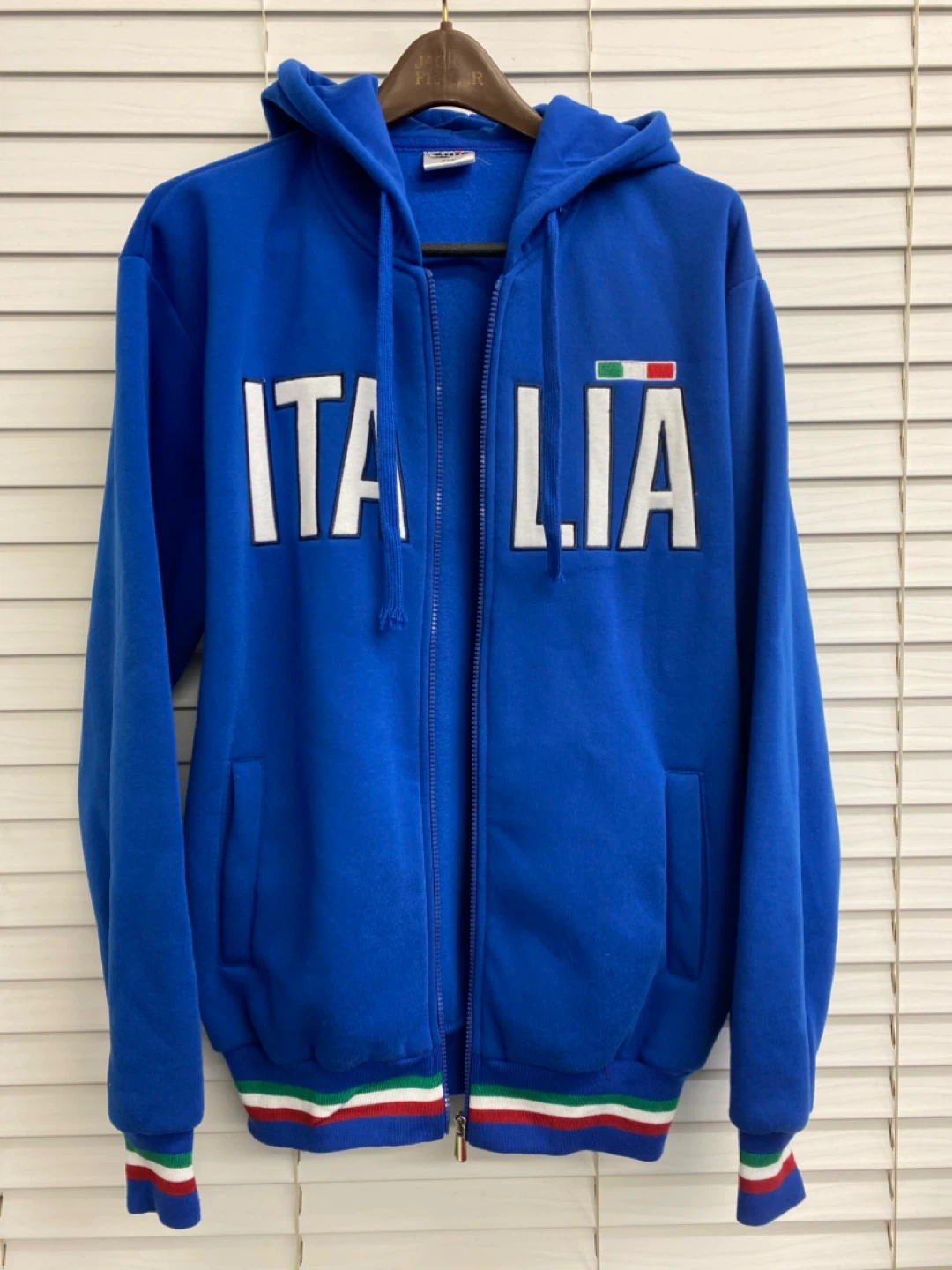 Blue Full Zip Chip Italia Hoodie Fits - XL to 2XL - photo 4