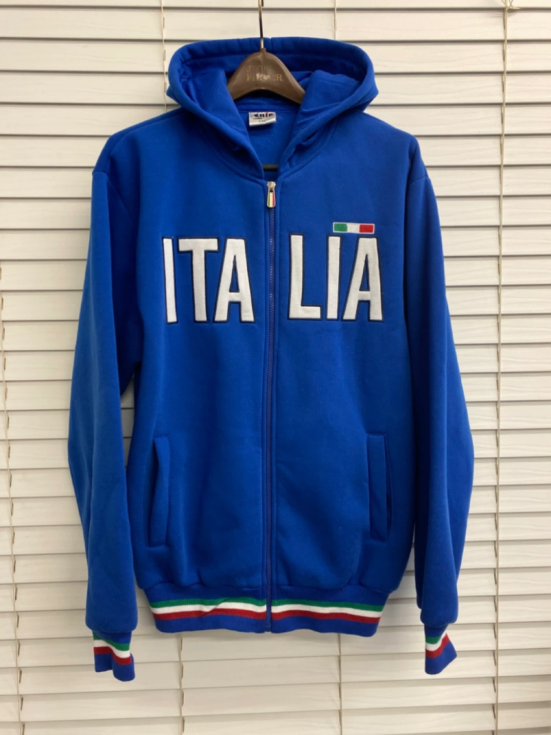 Blue Full Zip Chip Italia Hoodie Fits - XL to 2XL - photo 2