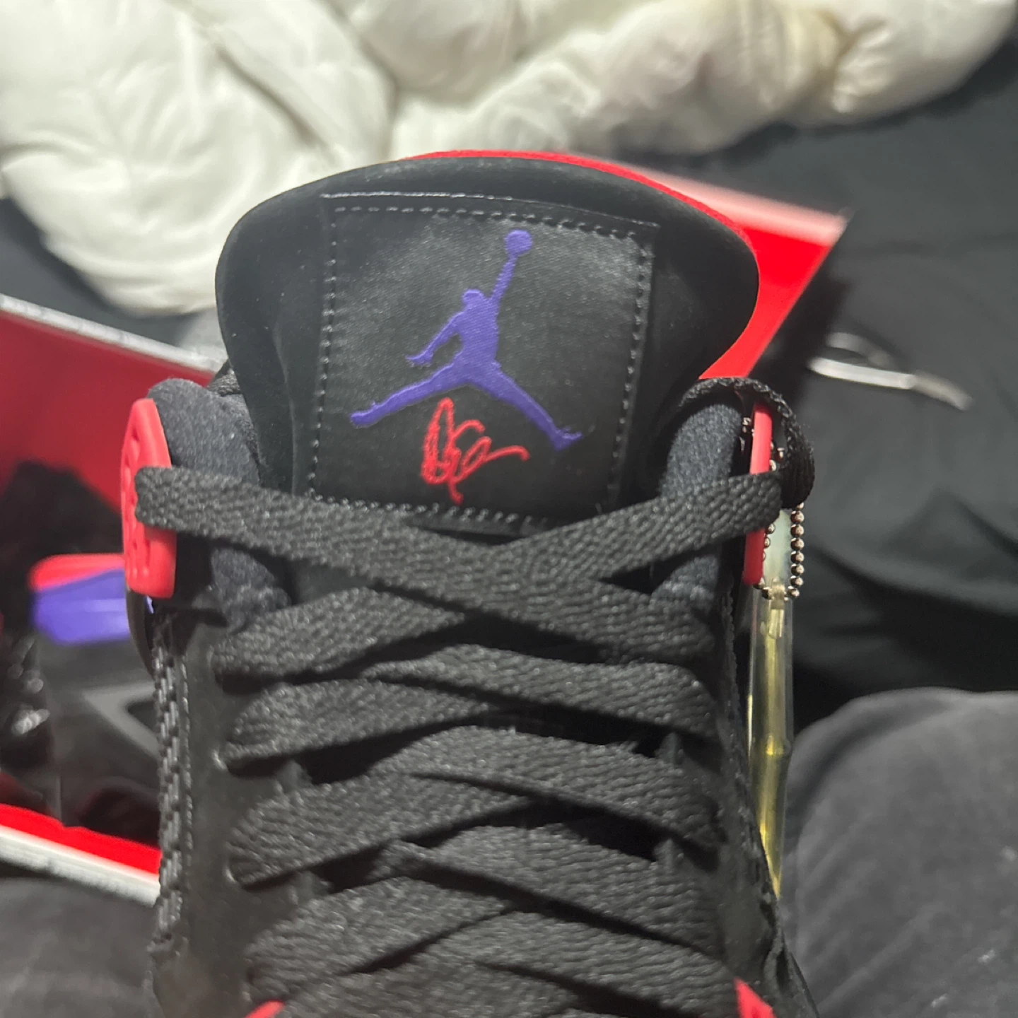 Air Jordan 4 Retro NRG "Court Purple" Sneakers - photo 4