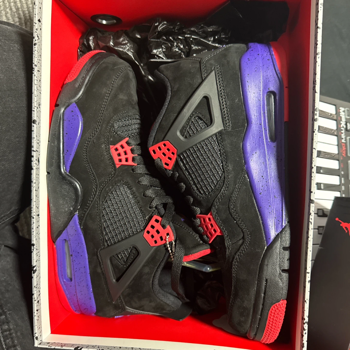 Air Jordan 4 Retro NRG "Court Purple" Sneakers - photo 3
