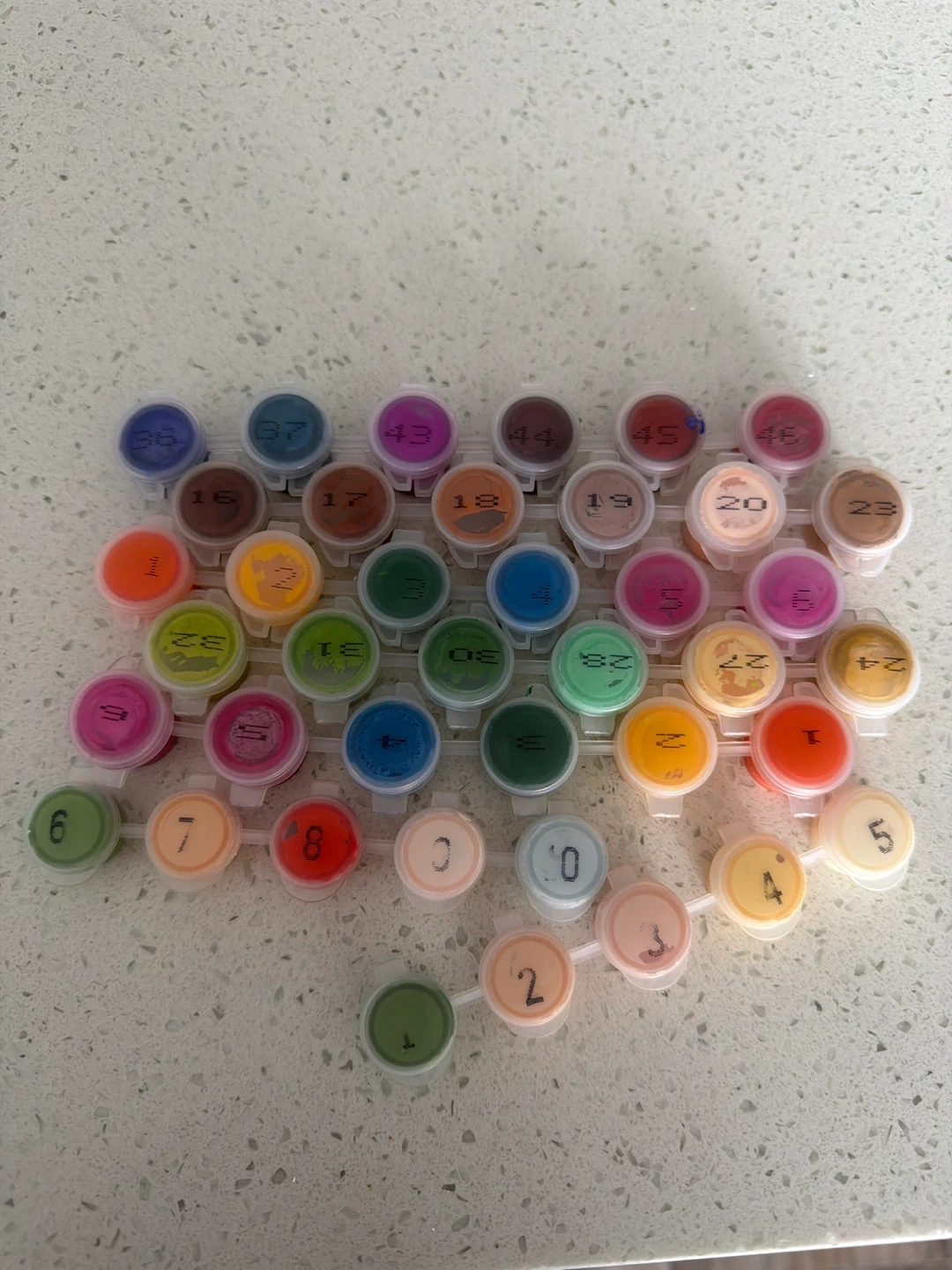 Paint By Number Paint Pots
