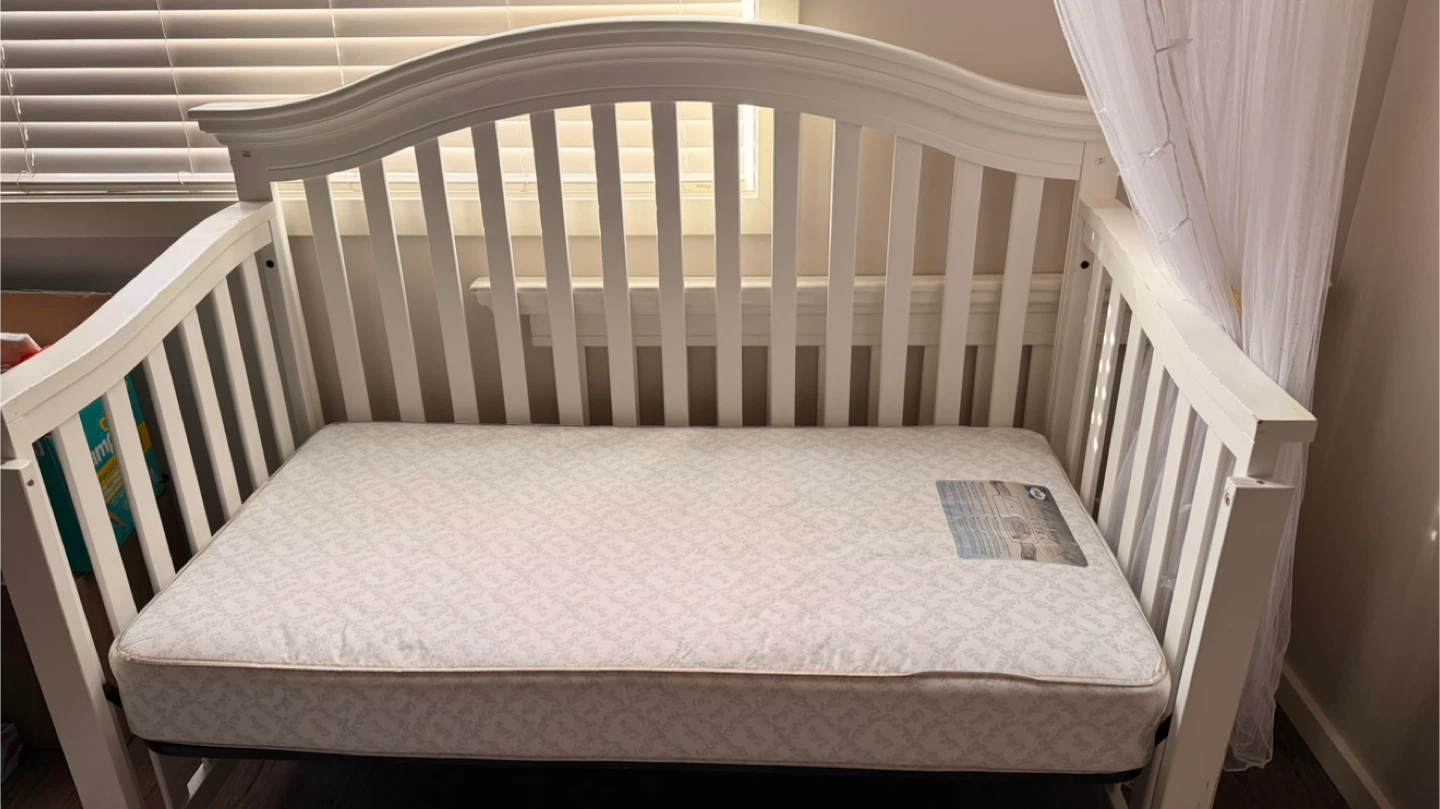 White Baby Crib