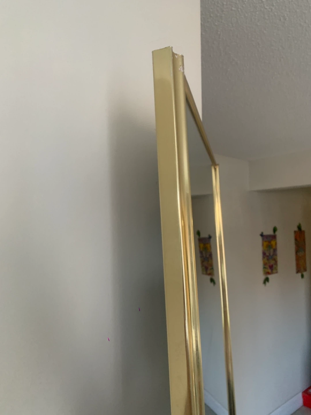 Large Mirror - Full Length Standing Mirror with Gold Frame - photo 5