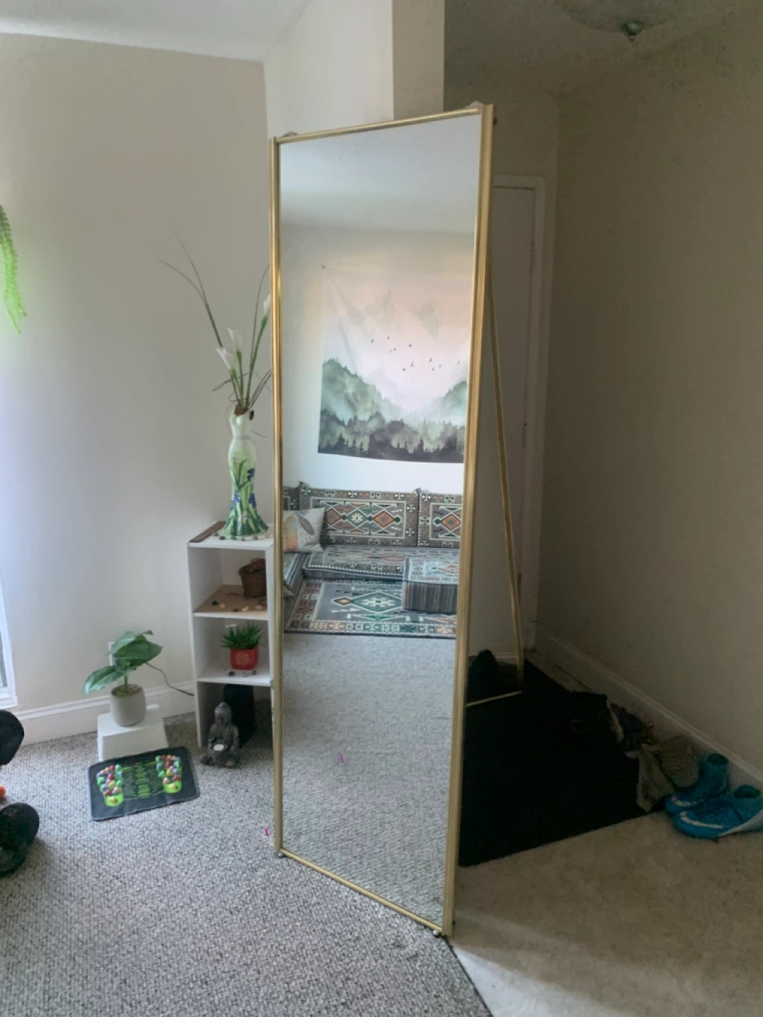 Large Mirror - Full Length Standing Mirror with Gold Frame - photo 3
