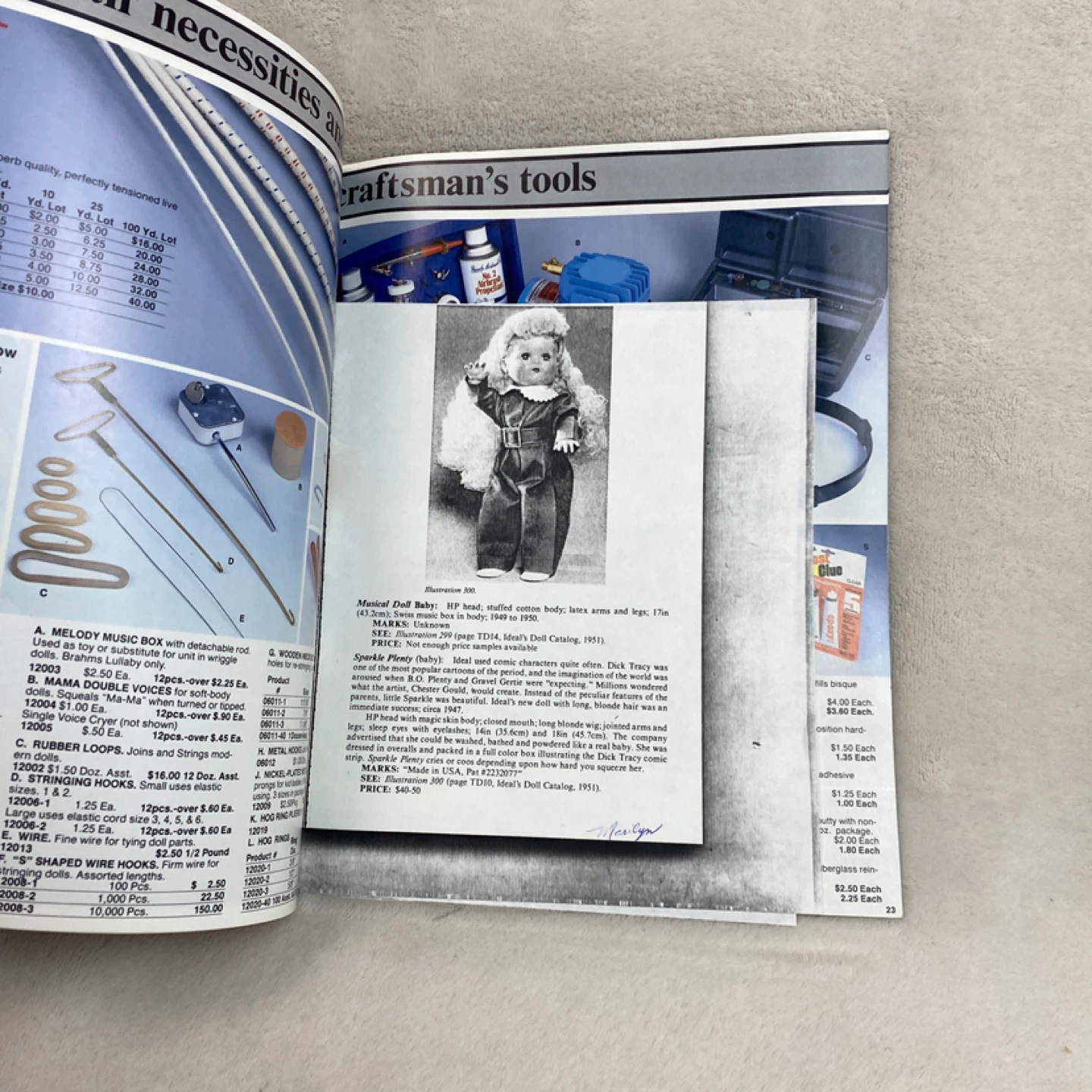 🥕2 FREE Doll World Magazine October 1993 Shirley Temple Dolls - photo 2