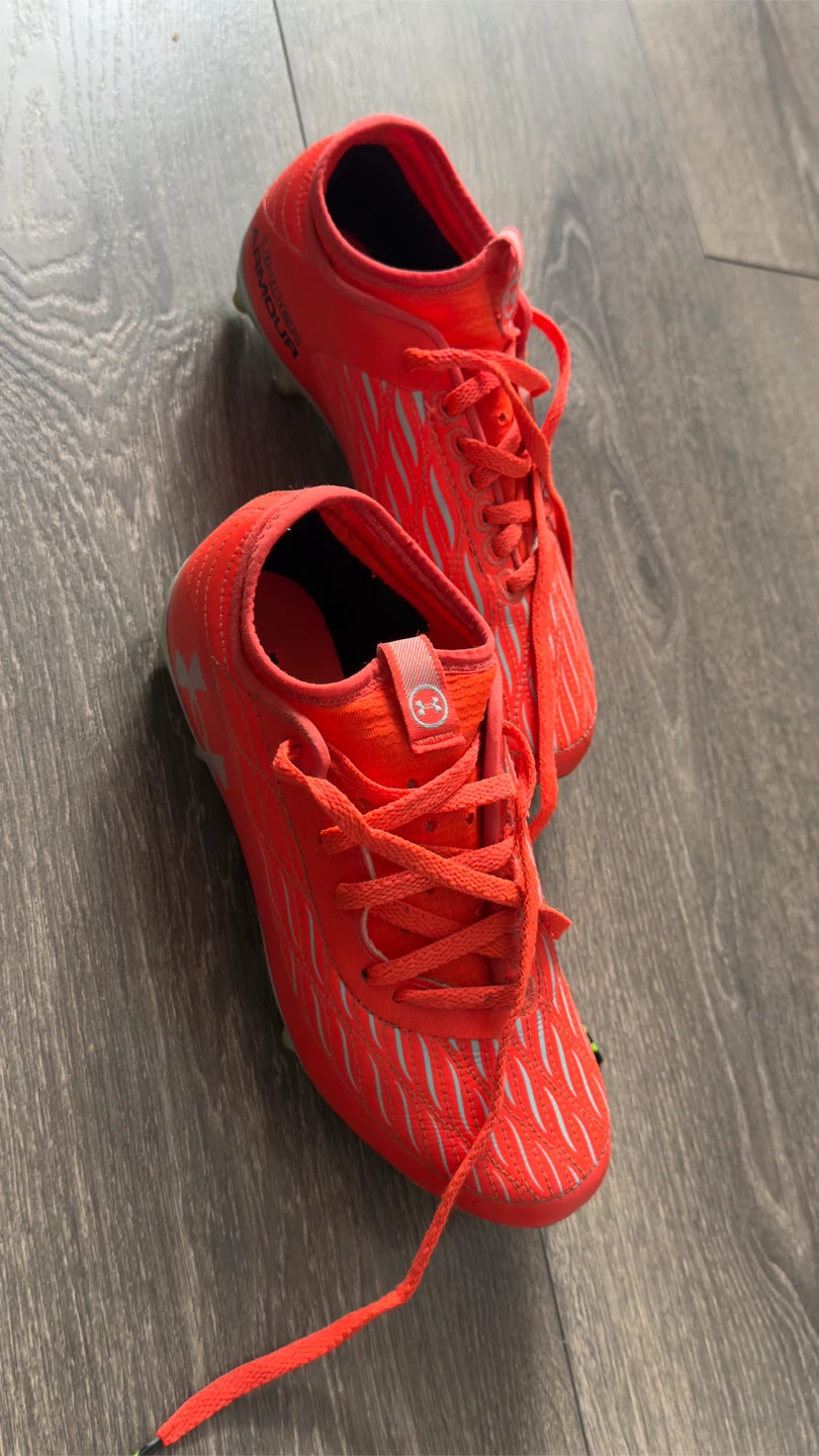 Kids Under Armour Orange Football Cleats - photo 2
