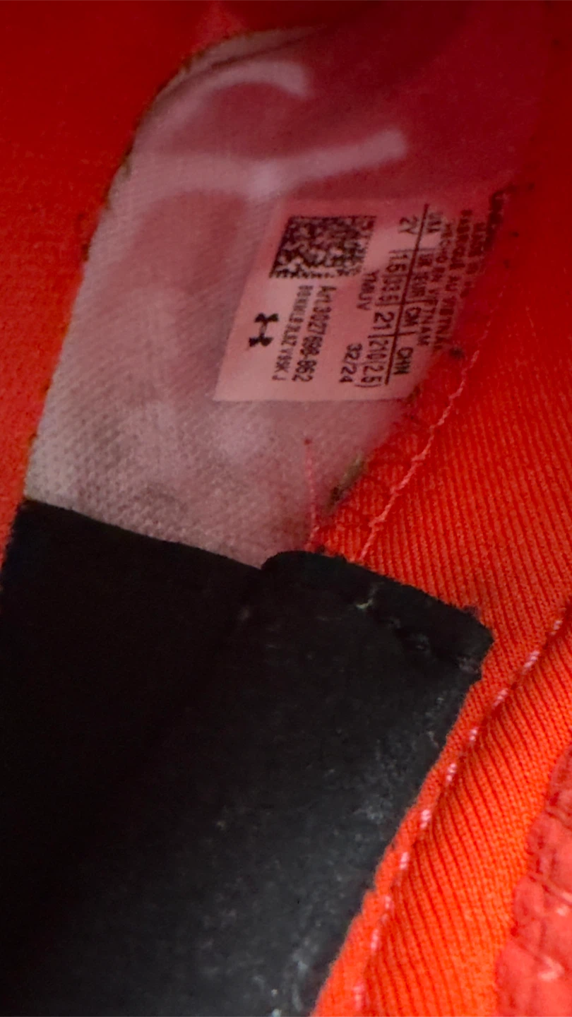 Kids Under Armour Orange Football Cleats - photo 4