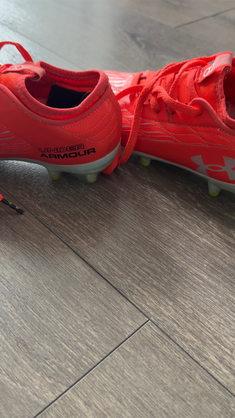 Kids Under Armour Orange Football Cleats - photo 3