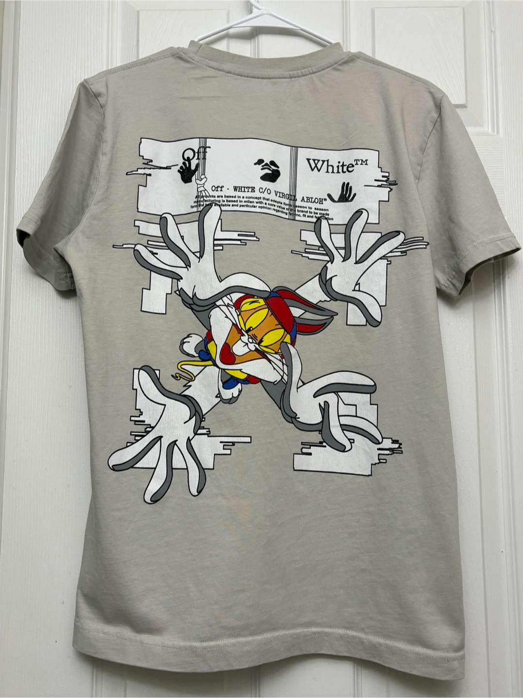 OFF-WHITE x Looney Tunes Bugs Bunny T-Shirt Size S - photo 3