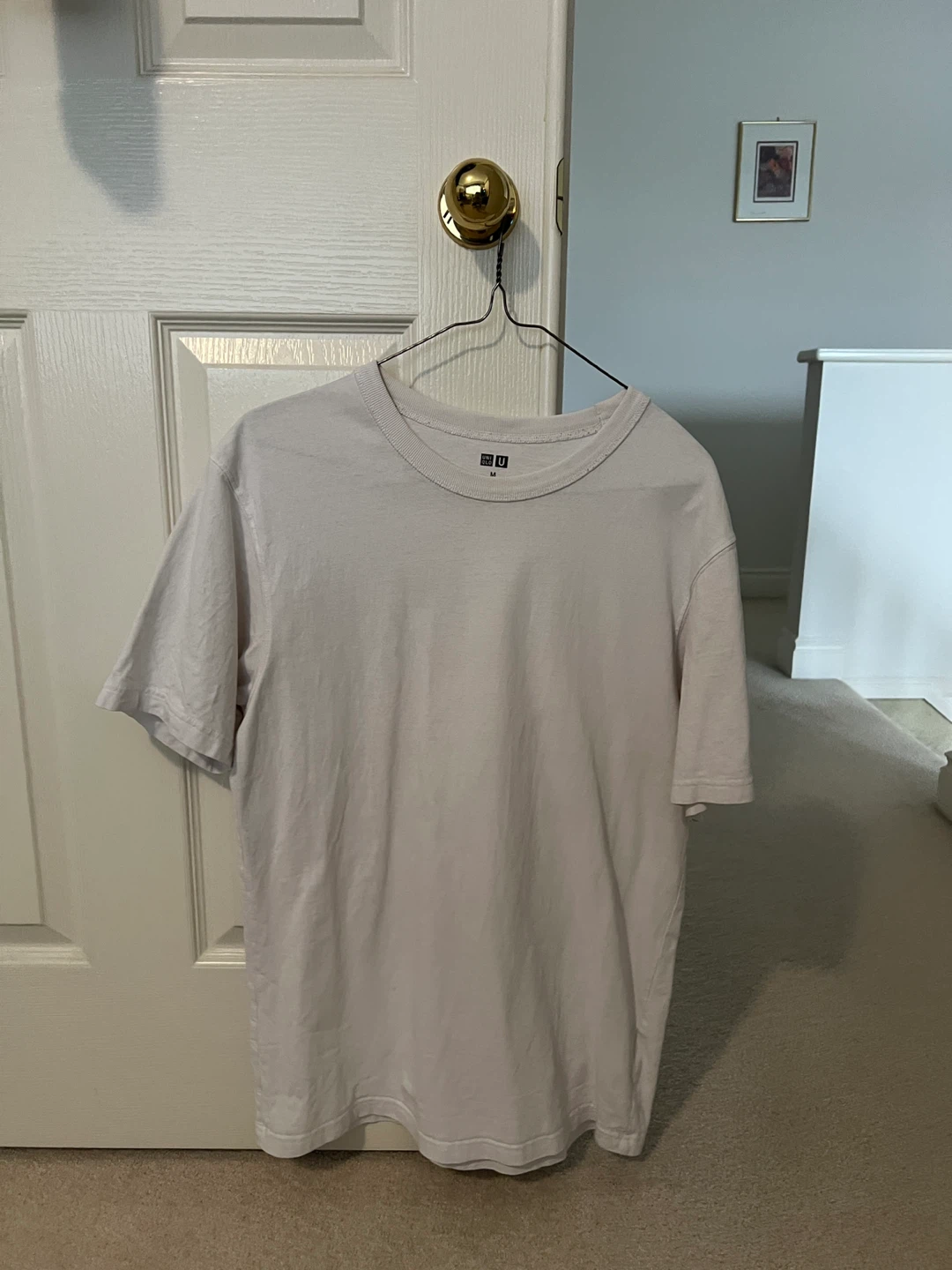 White Uniqlo Cotton T-shirt