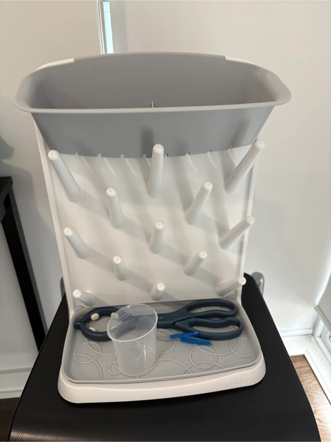 B. box Baby Bottle Drying Rack with Accessories