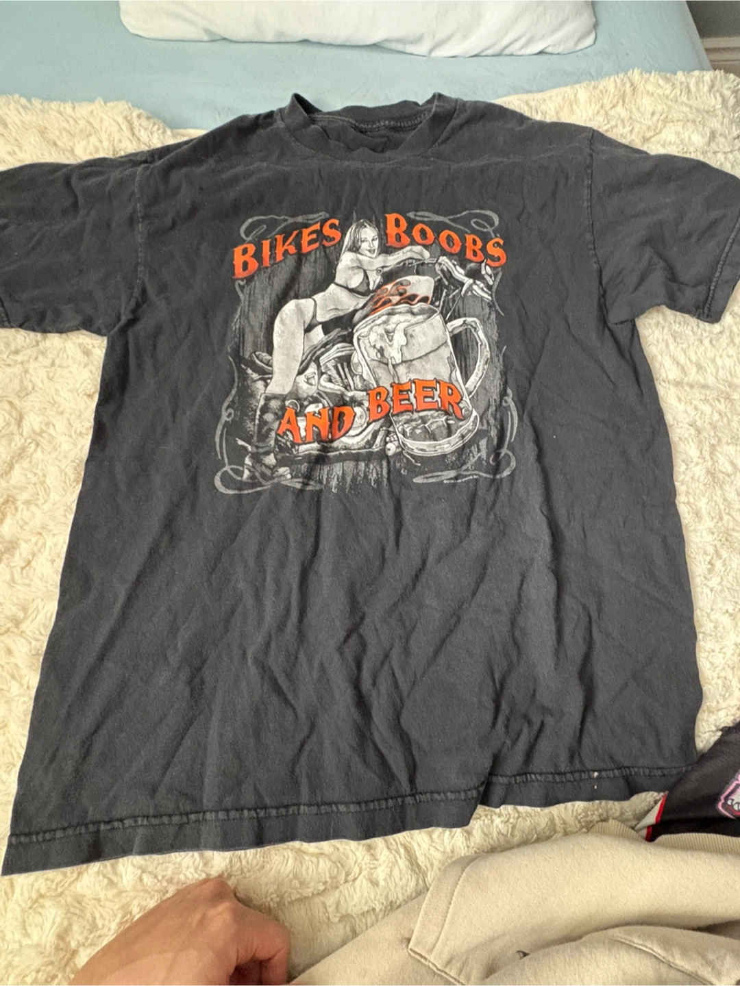 Vintage Bikes Boobs and Beer T-Shirt