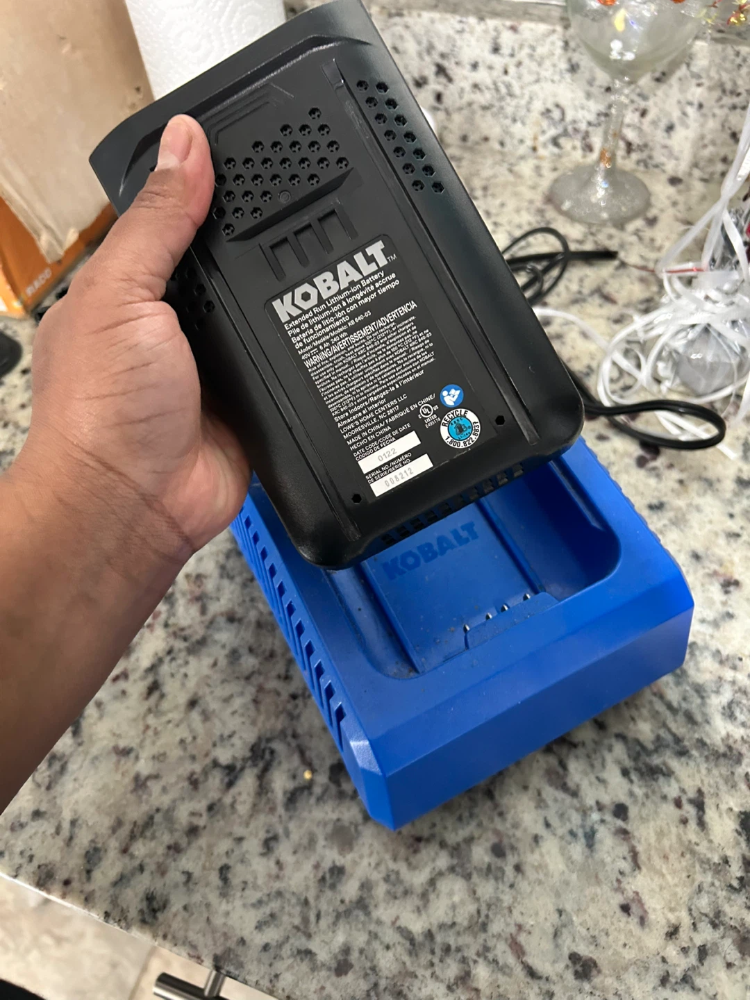 Kobalt 40V Max Lithium-Ion Battery and Charger - photo 4