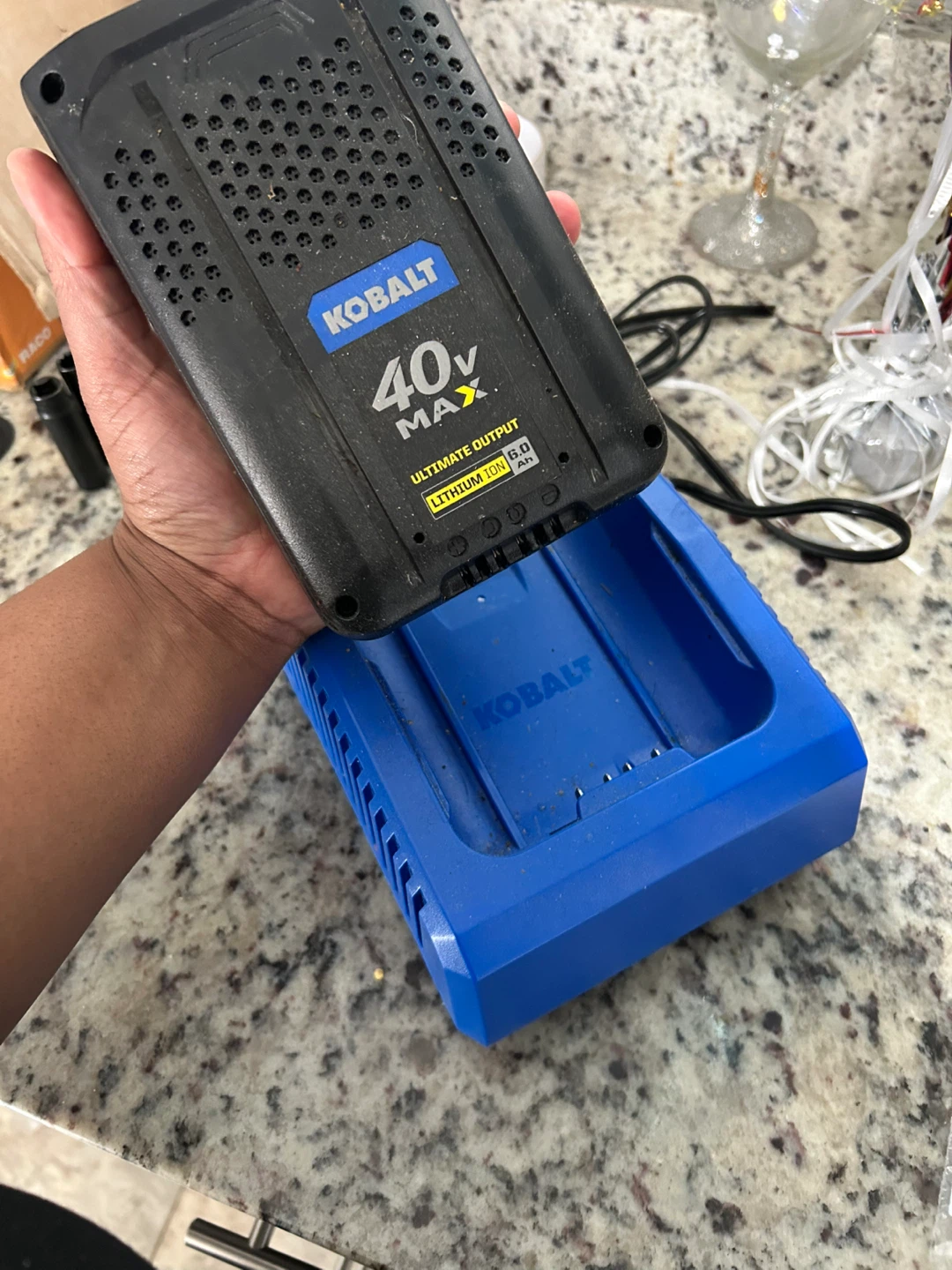 Kobalt 40V Max Lithium-Ion Battery and Charger - photo 3