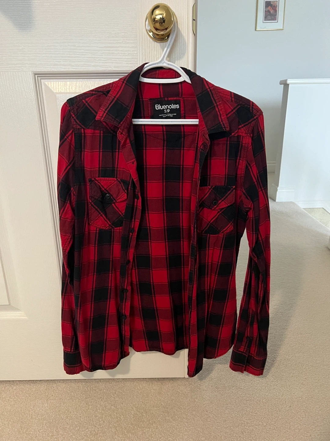 Bluenotes Plaid Button-Up Shirt