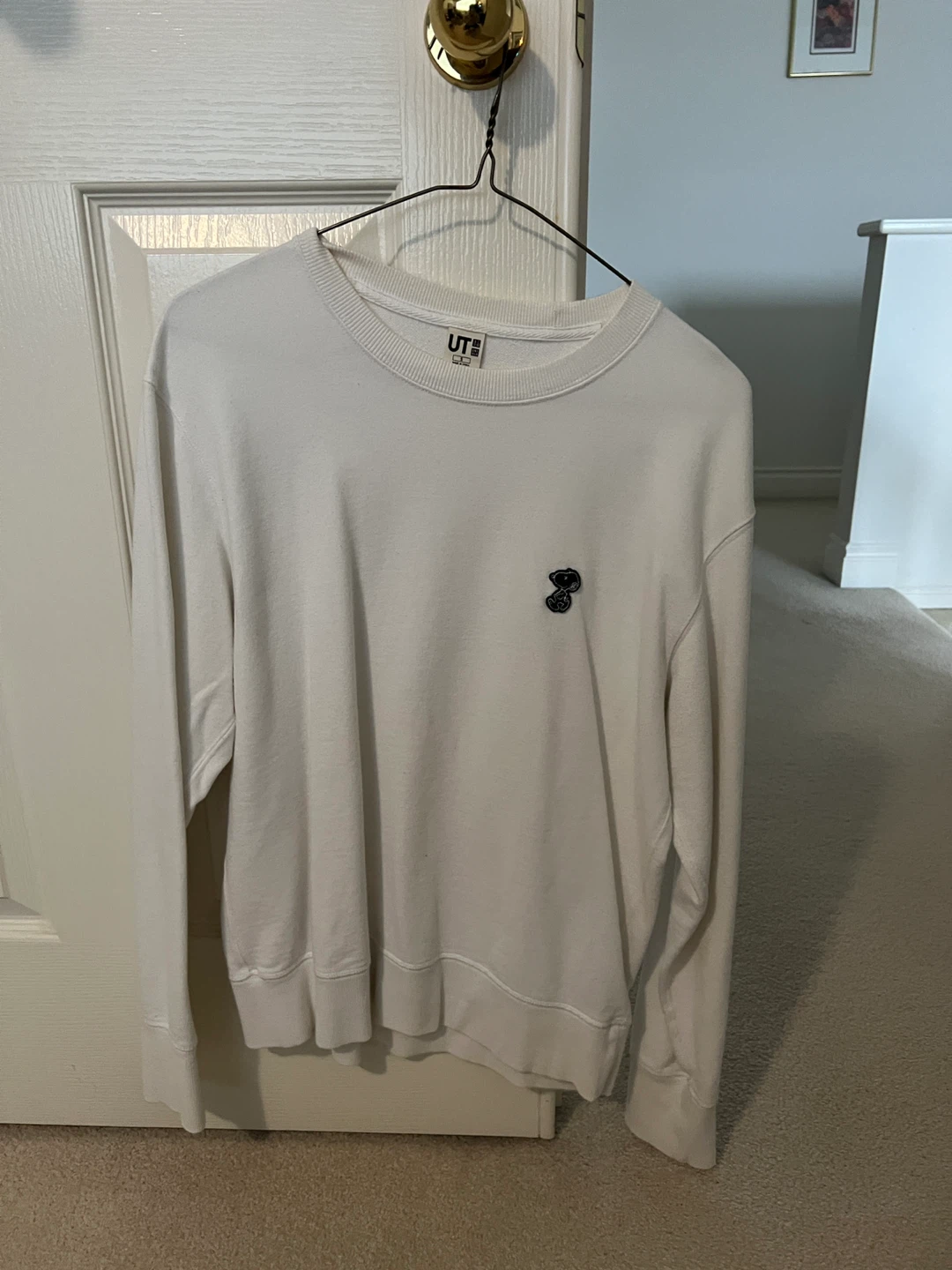 Uniqlo UT Kaws x Snoopy White Long Sleeve Sweatshirt
