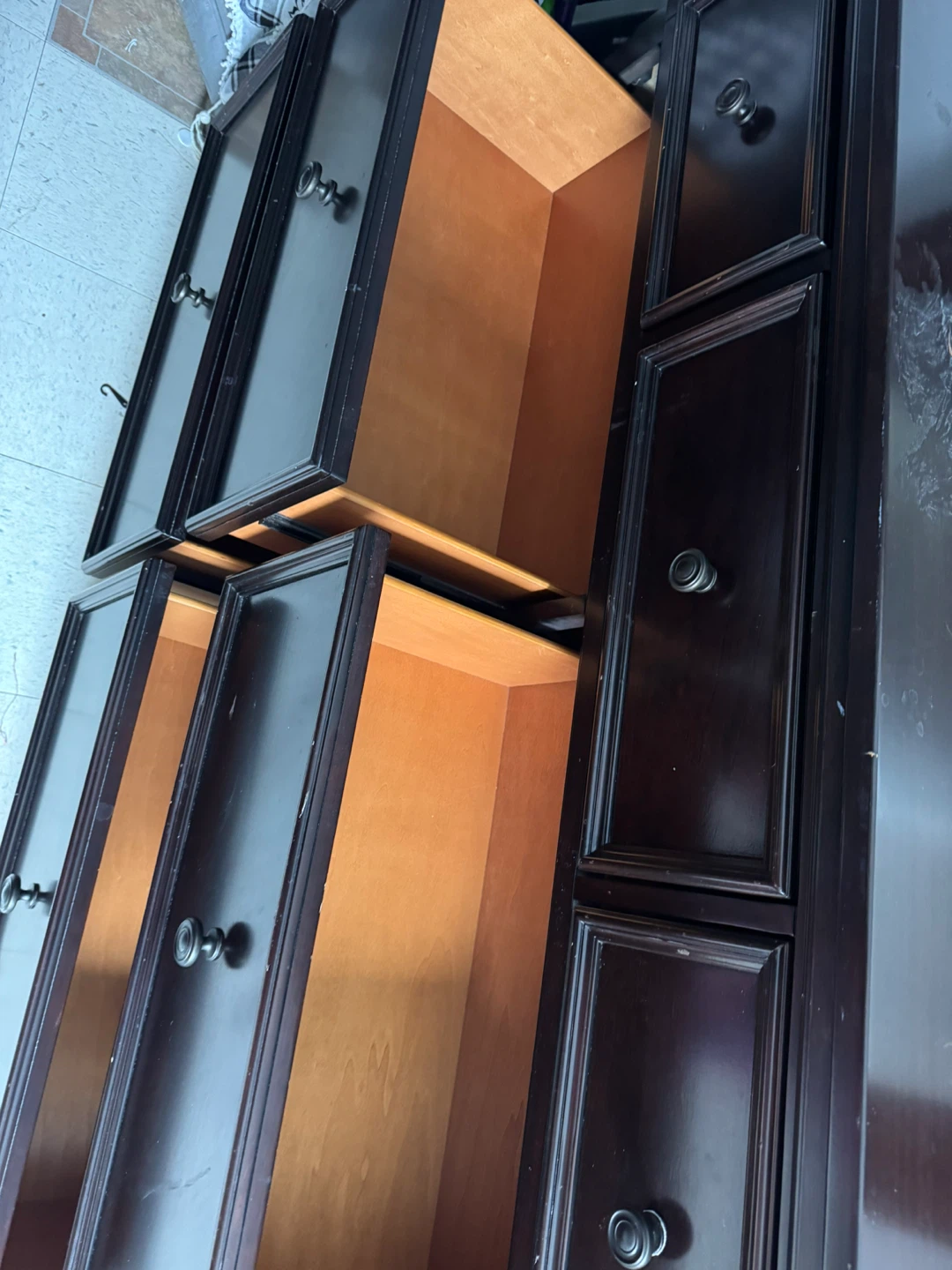 Dark Brown Dresser with Queen Bed - photo 5