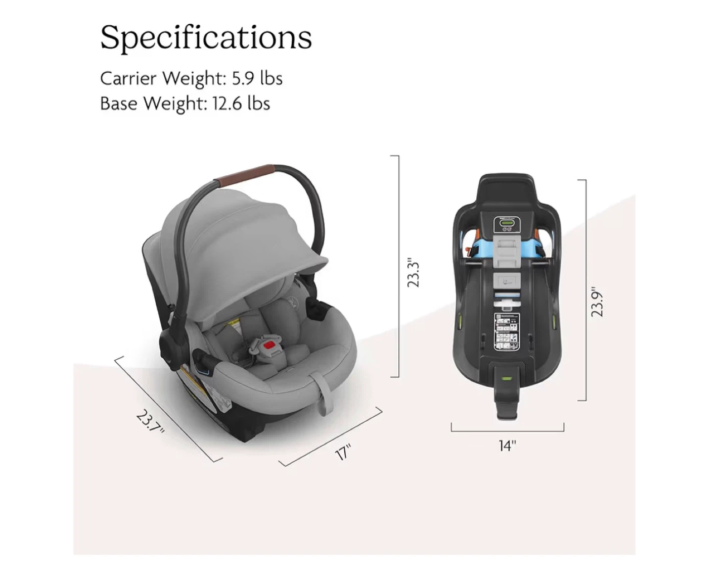 UPPAbaby Aria Lightweight Infant Car Seat & Base - Anthony - photo 4
