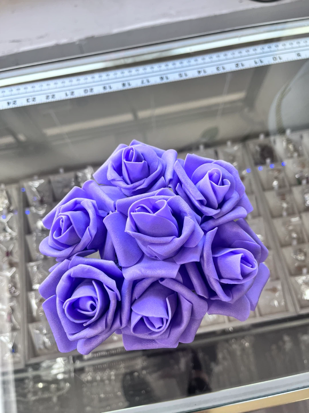 Artificial Purple Rose Bouquet - photo 2