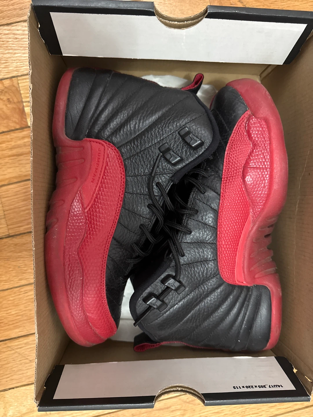 Air Jordan 12 Retro BG "Black Varsity Red" - Size 6Y - photo 3