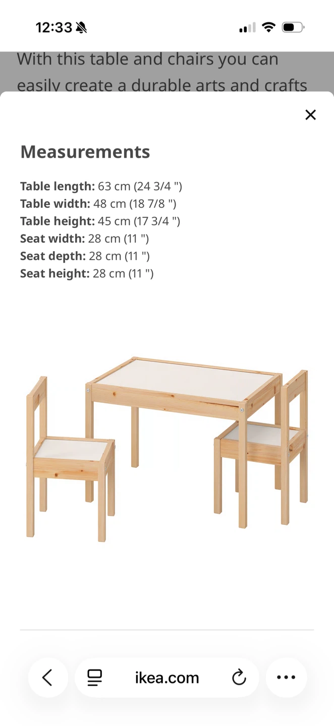 IKEA Kids Table and Chairs Set - photo 5