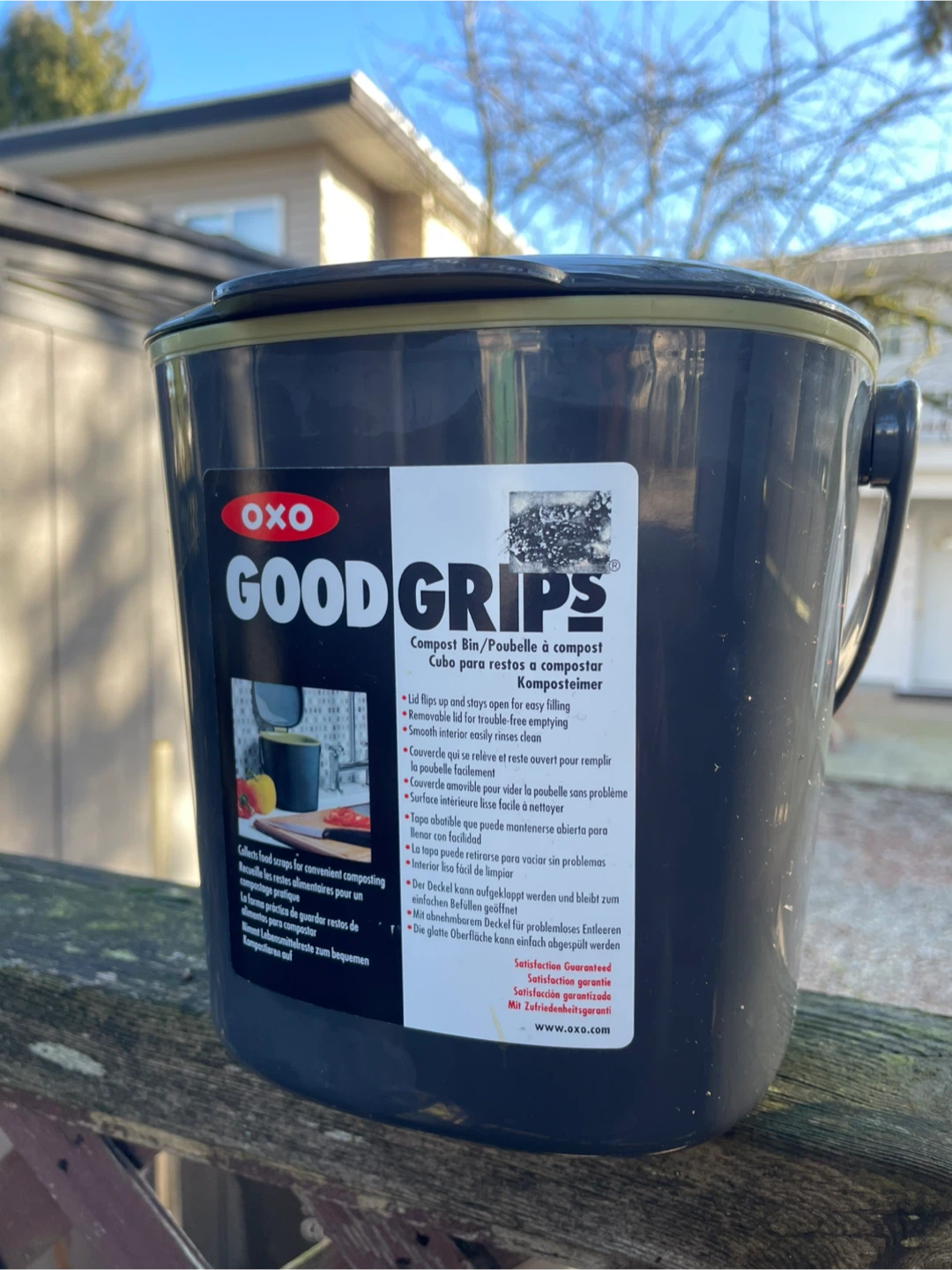 OXO GoodGrips Compost Bin Garbage Can Bin Trash Can