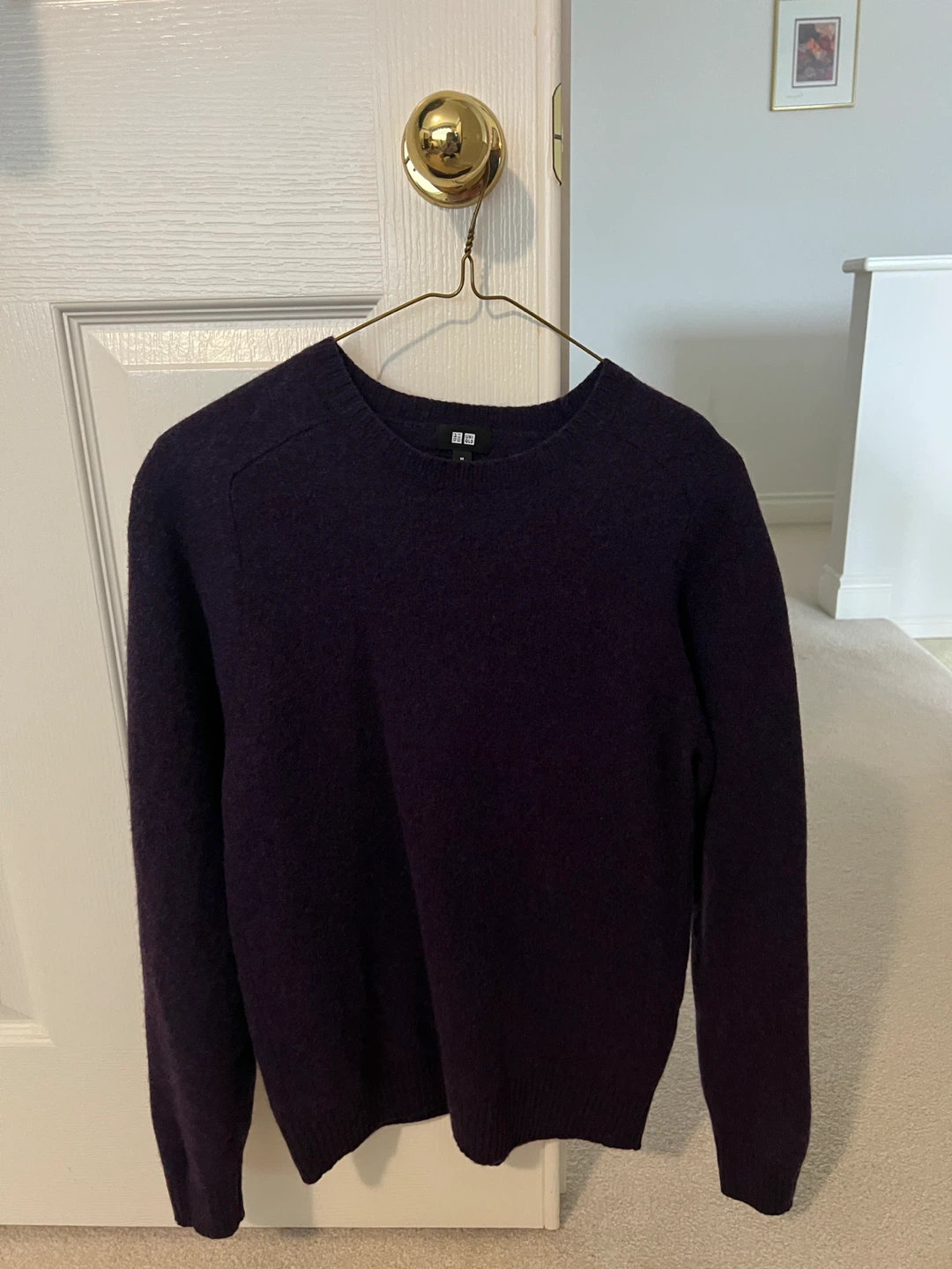 Uniqlo Men's Crewneck Sweater - Dark Purple