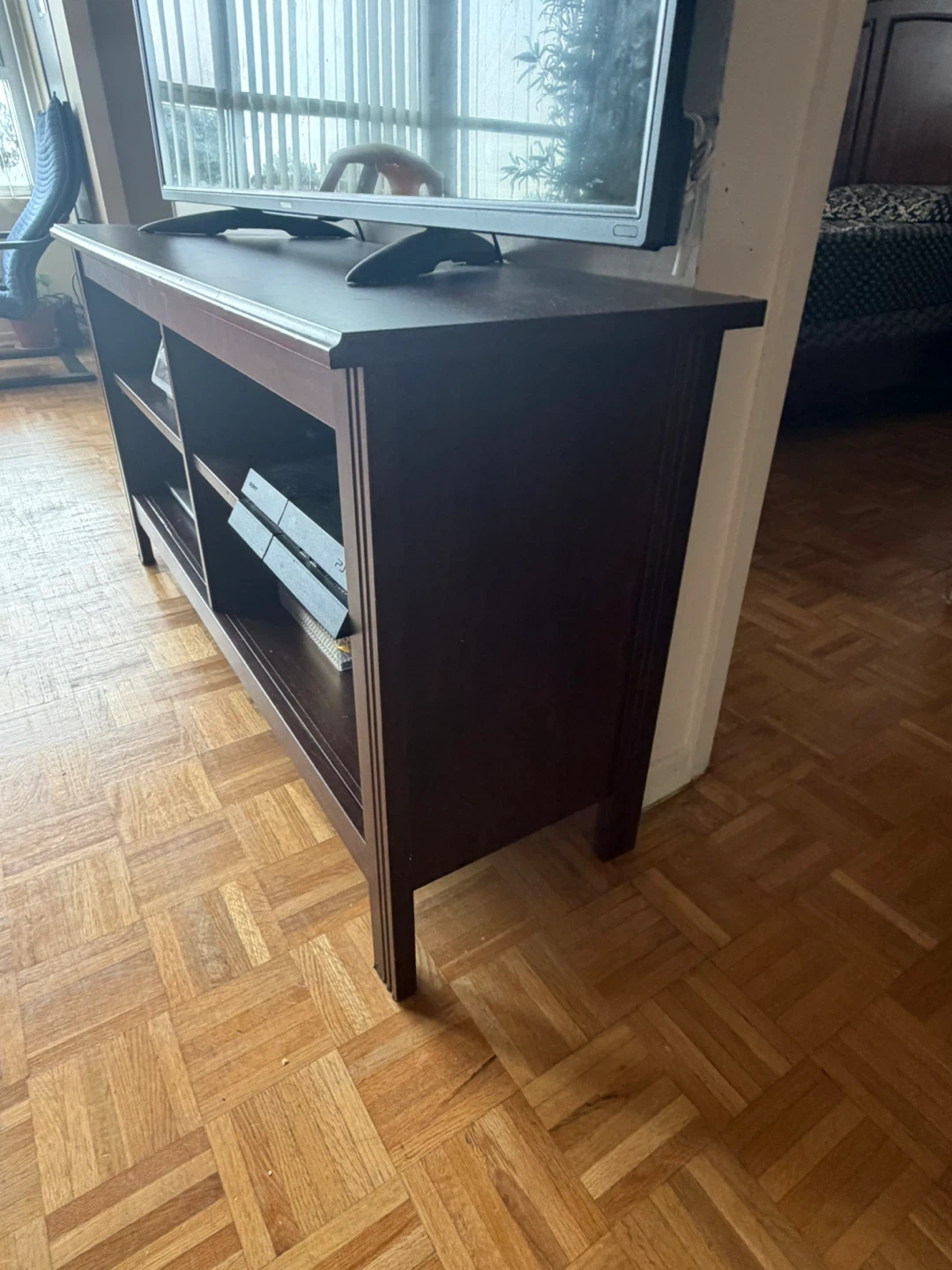 Dark Wood Media Console / TV Stand - photo 2