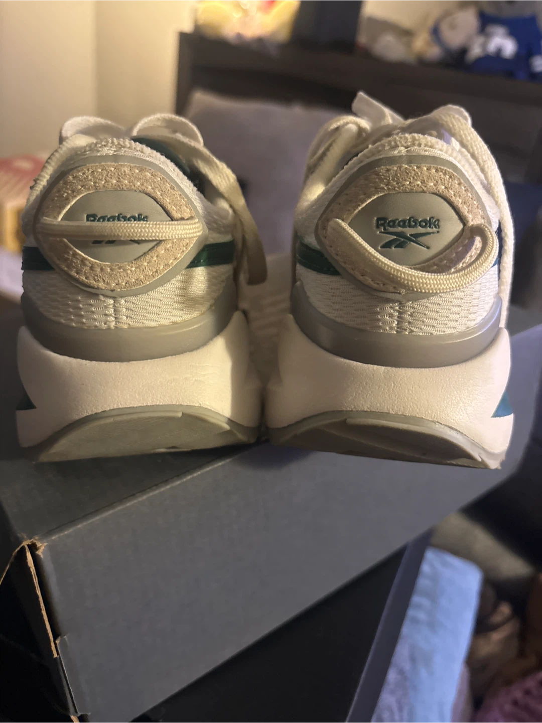 Green and white Reebok Sneakers - photo 2