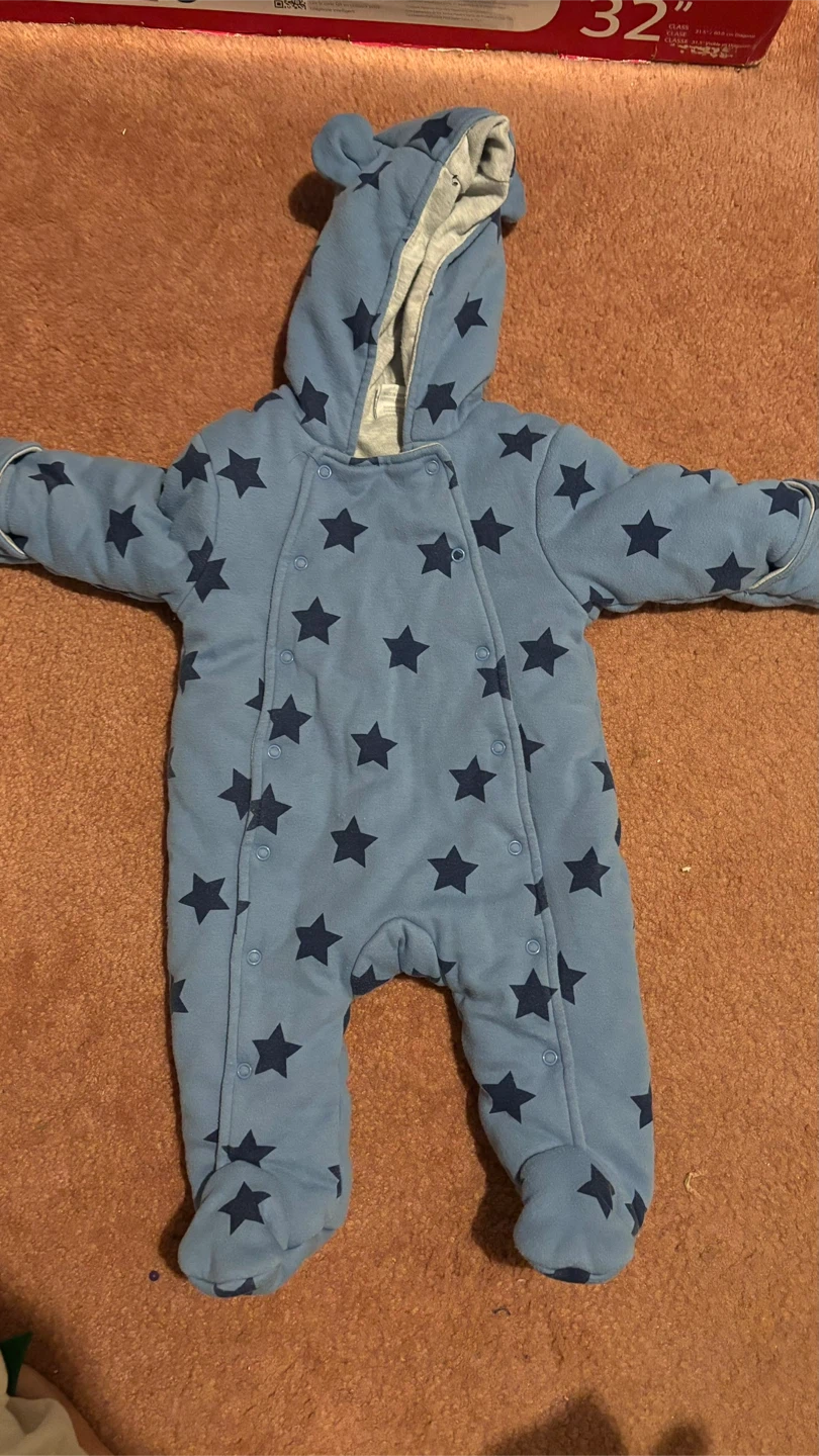 Baby Boy 3-6 Months Winter Bunting Suit