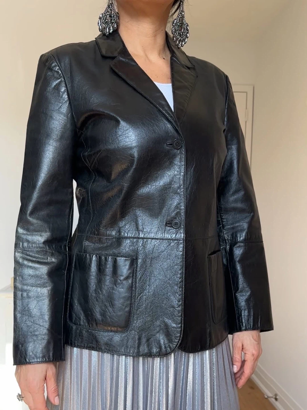 Kenneth Cole Leather Blazer - photo 3