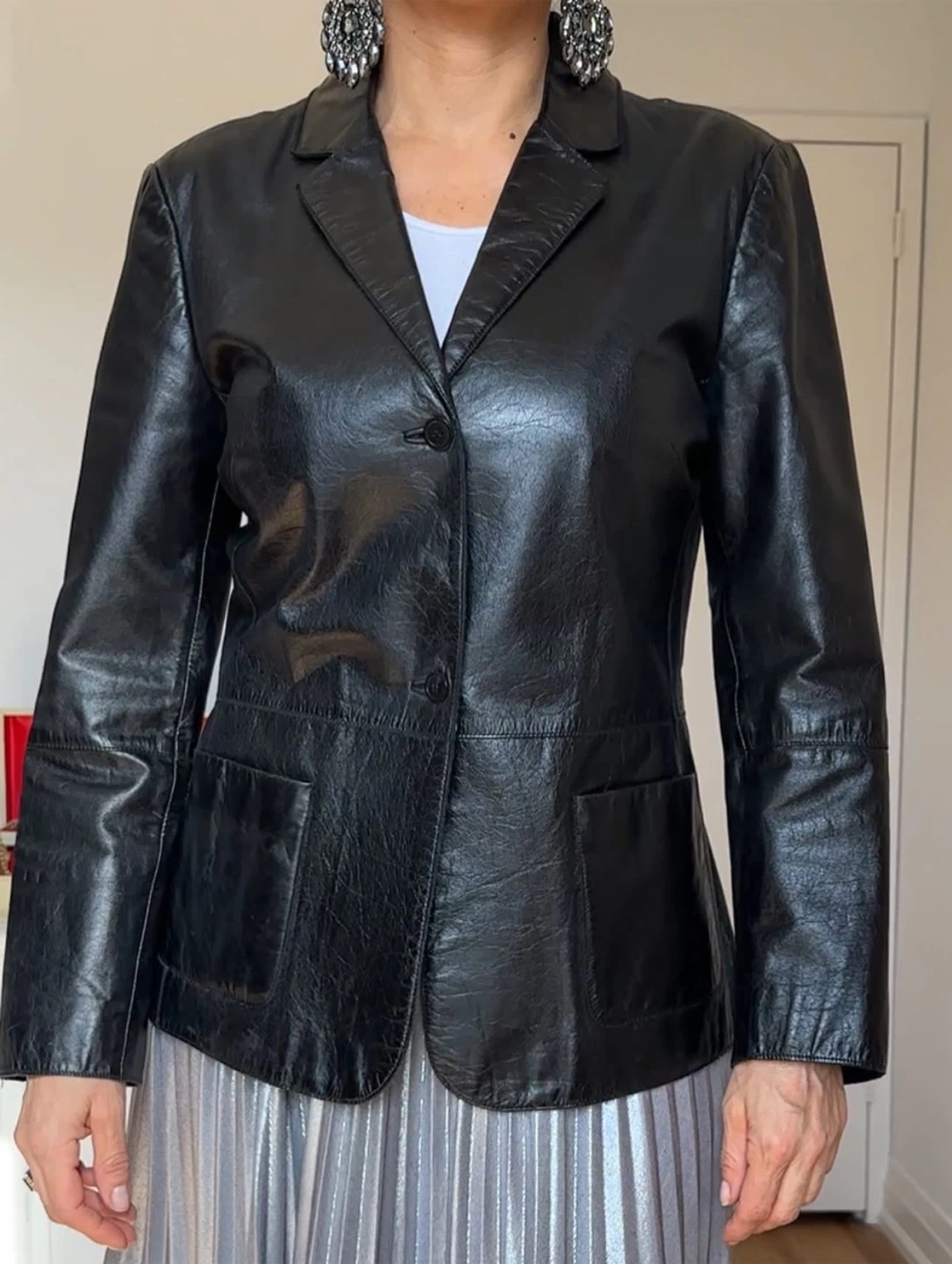 Kenneth Cole Leather Blazer - photo 2