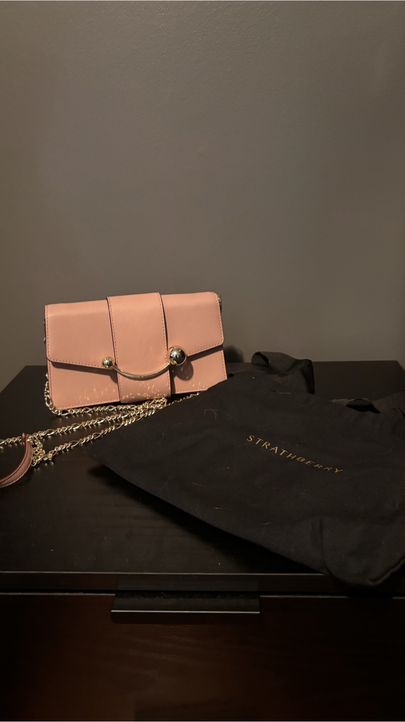 *NEW* STRATHBERRY crescent leather chain bag