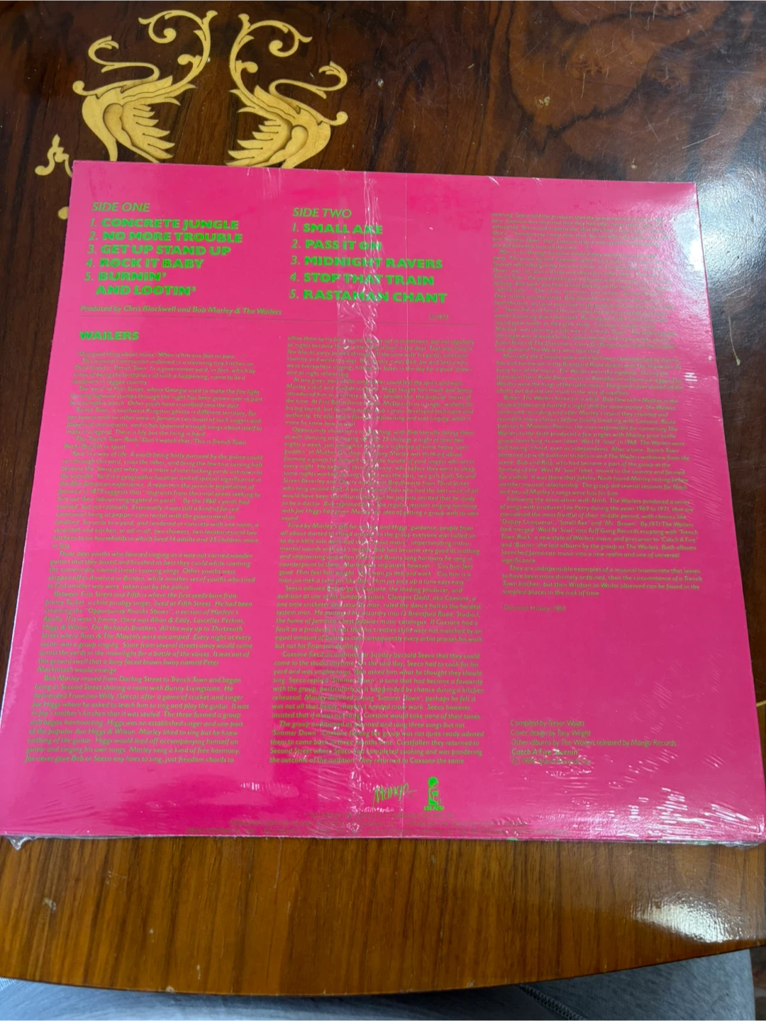 SEALED Reggae Greats by The Wailers Vinyl Record - photo 2
