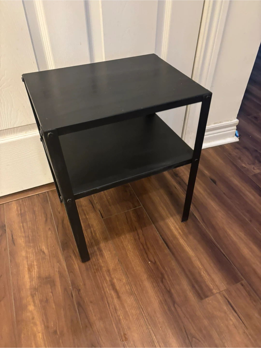 Black Two-Tiered Side Table