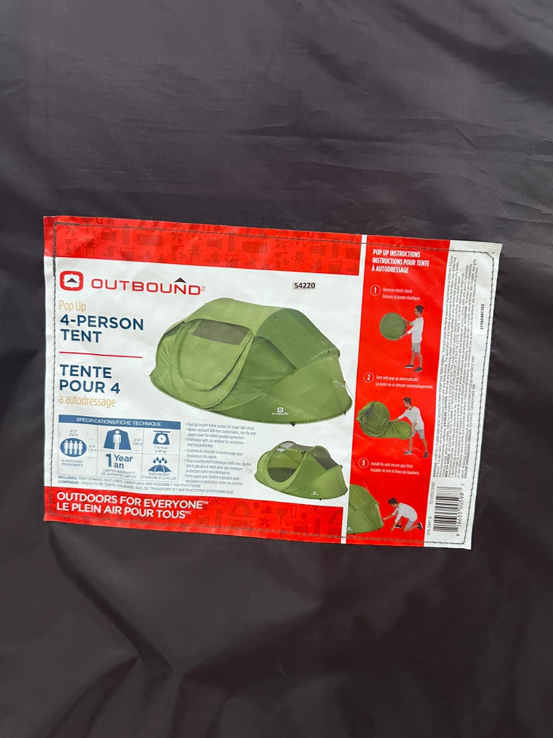 Outbound Pop Up 4-Person Tent - photo 2
