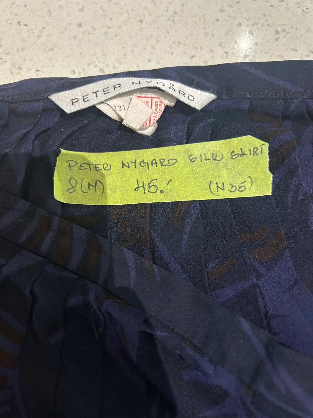 Peter Nygard Pleated Silk Skirt - photo 5