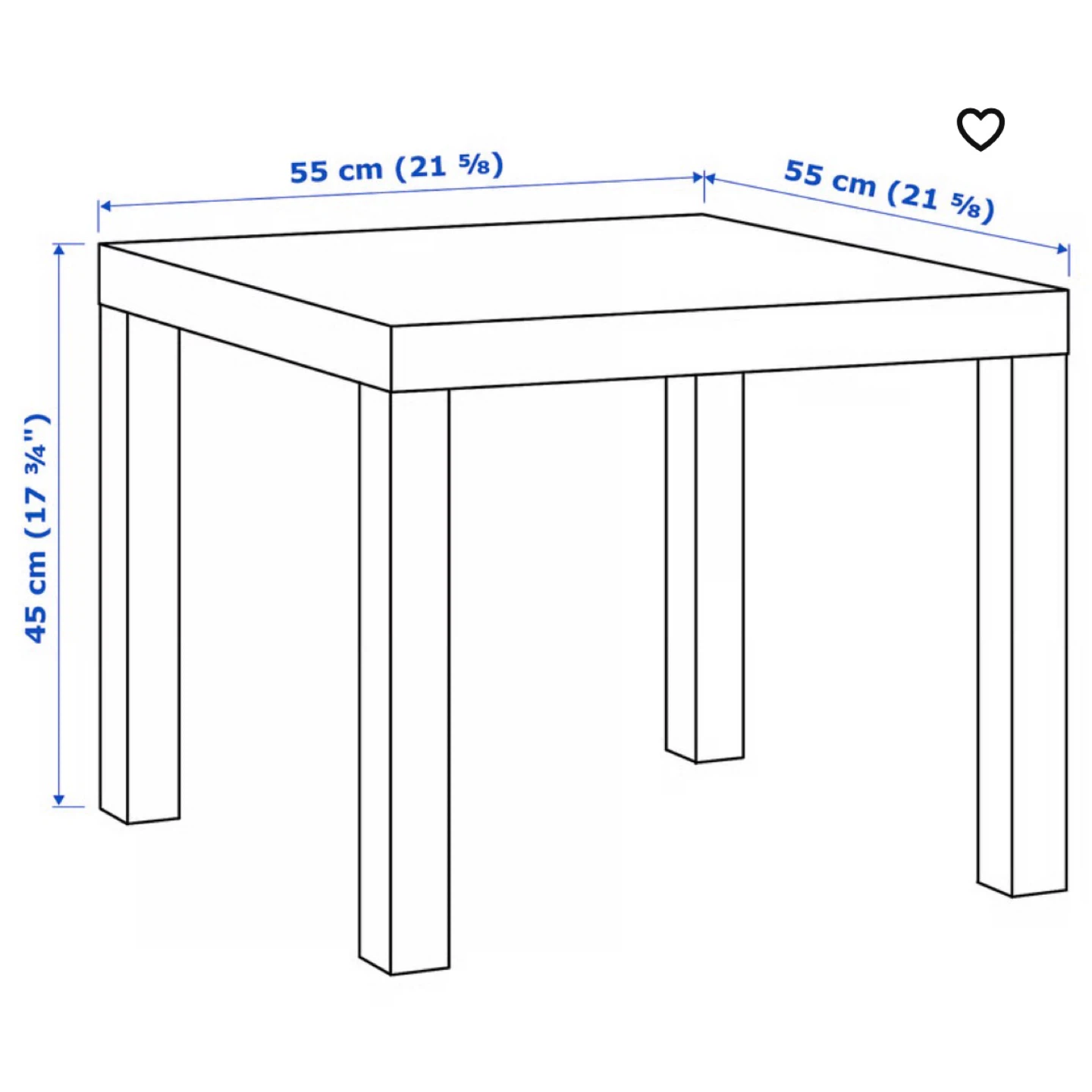 IKEA Lack Side Table - Black - photo 3
