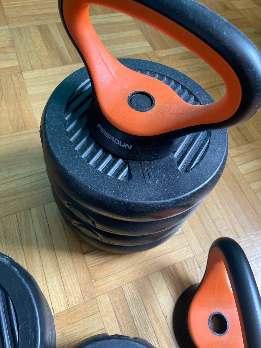 FeiDun Adjustable Dumbbell Set with Weights - photo 5