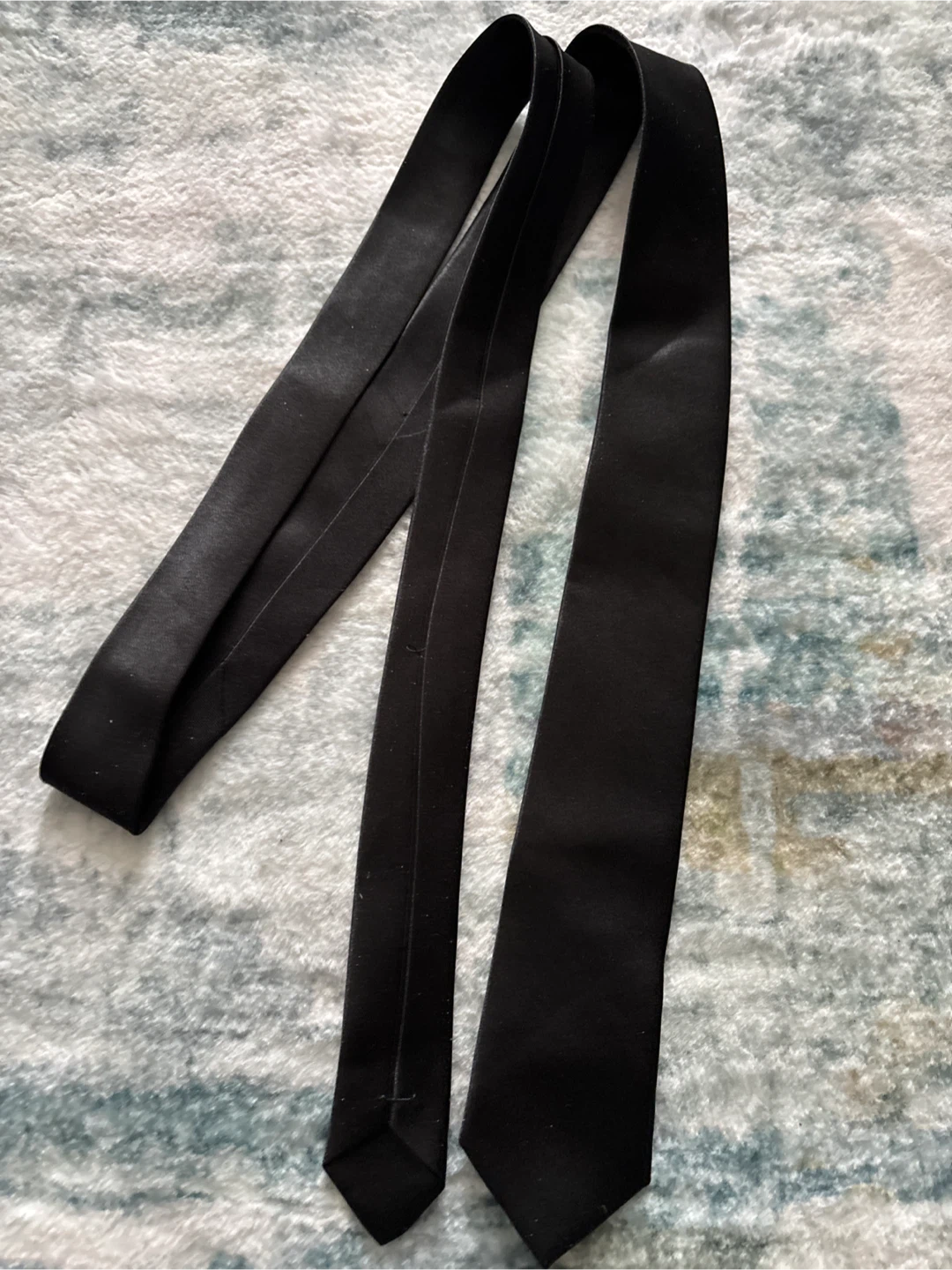 Black Satin Tie $1