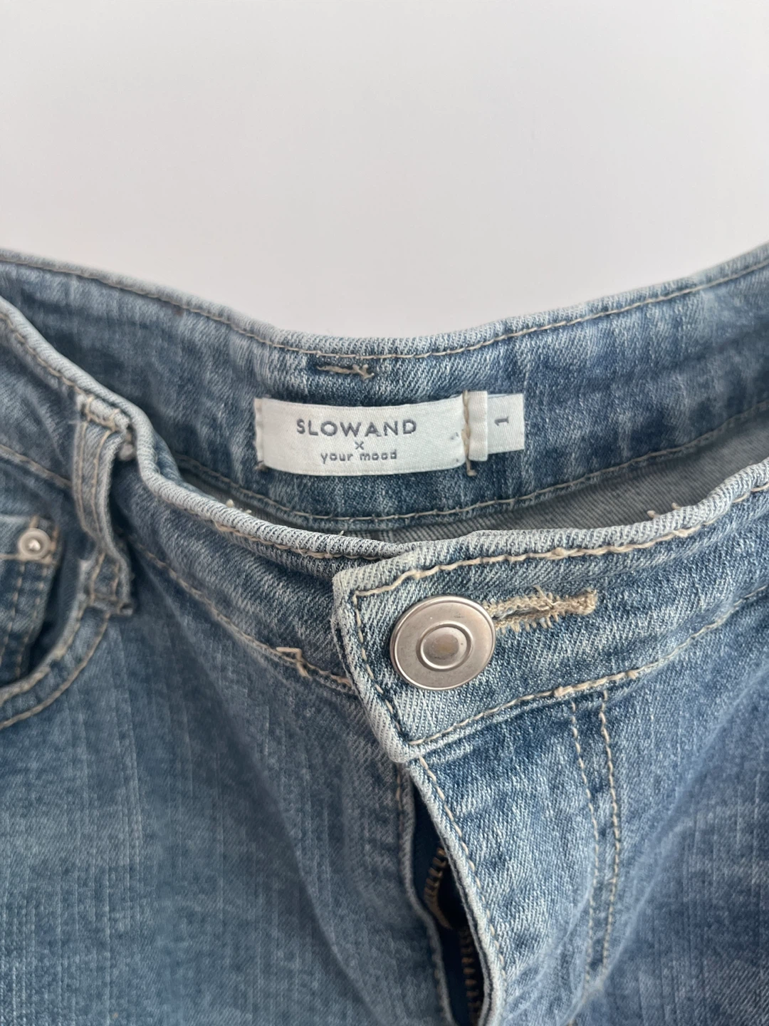 Korea design brand: Women's Blue Denim Jeans - photo 3