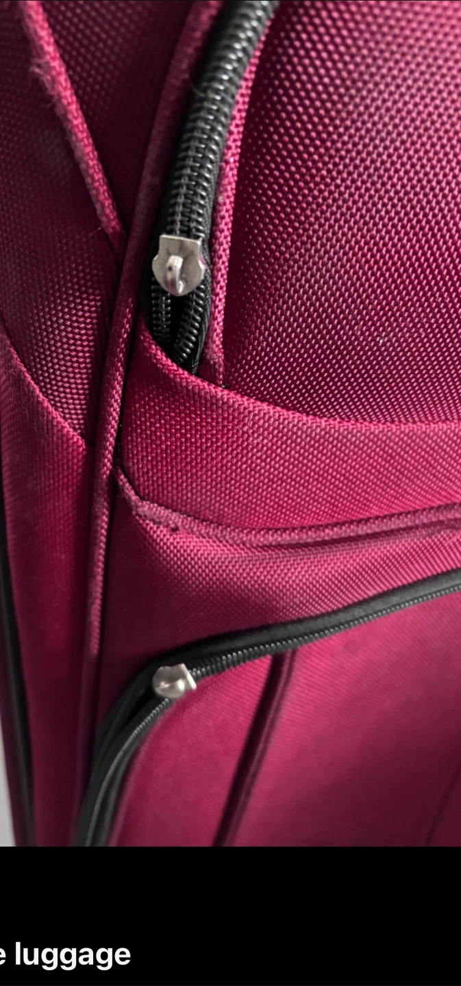 Samsonite Burgundy Rolling checked Luggage - photo 3