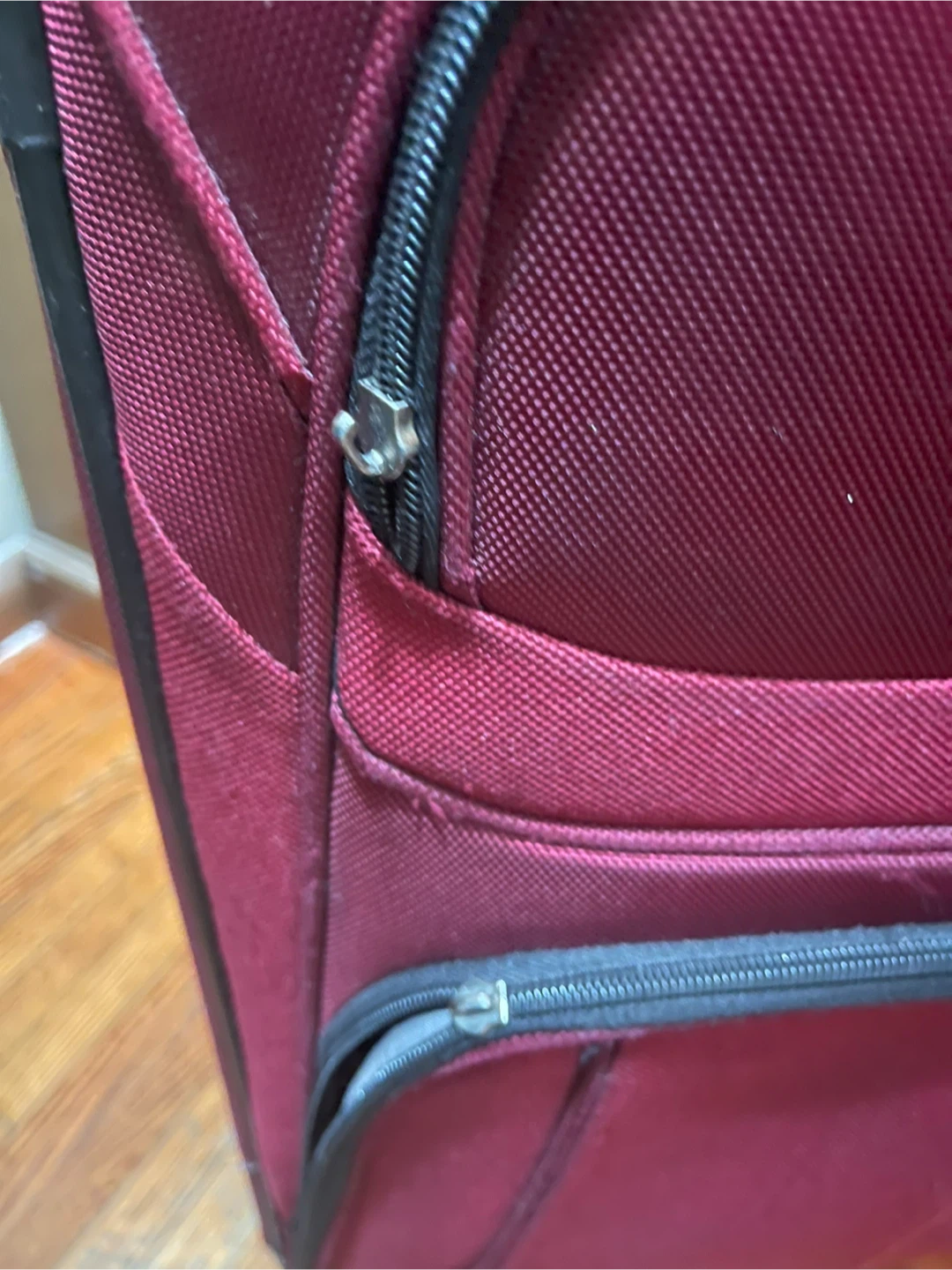 Samsonite Burgundy Rolling checked Luggage - photo 2