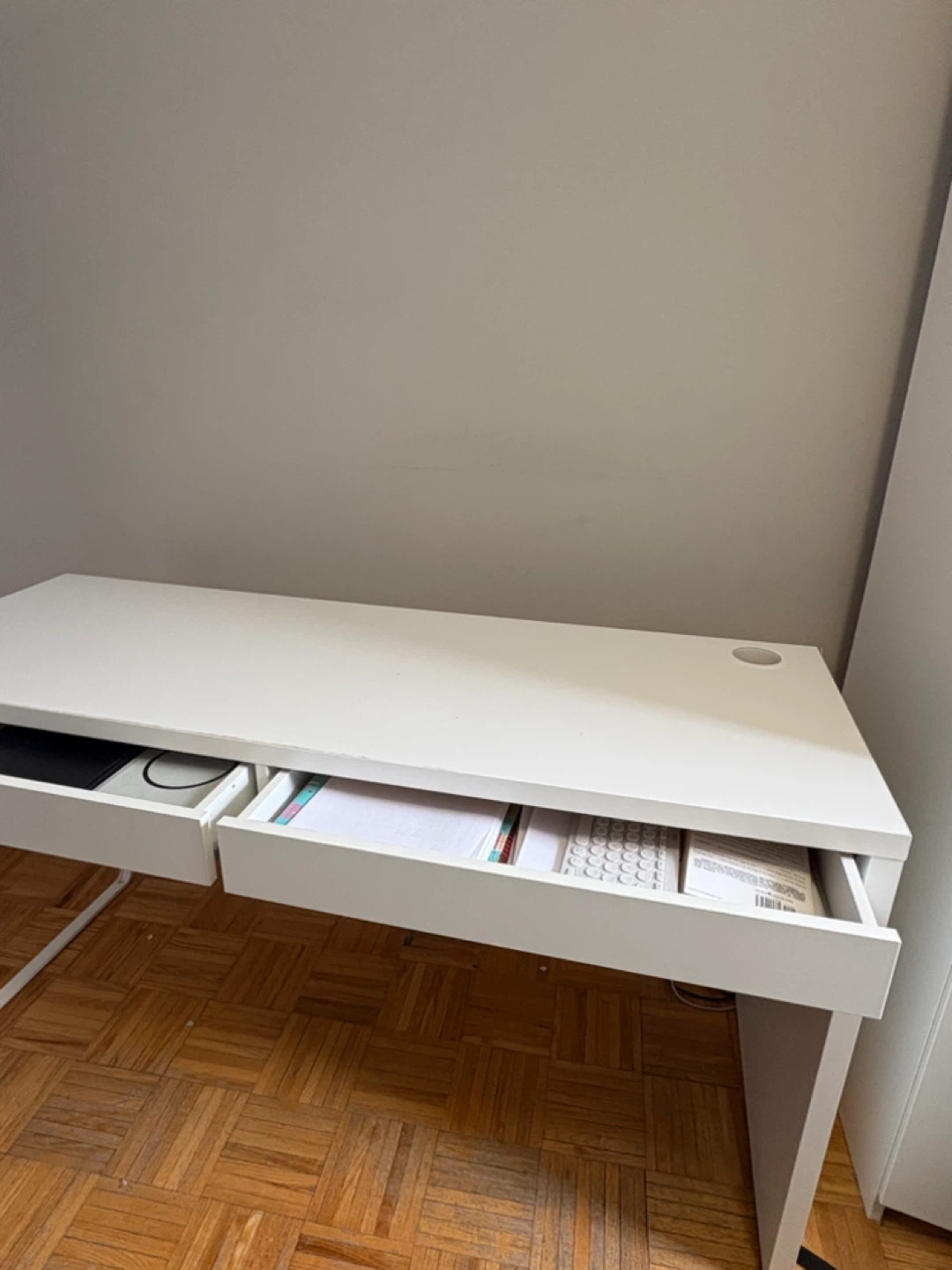 MOVING SALE - IKEA White Desk with Drawers - photo 2
