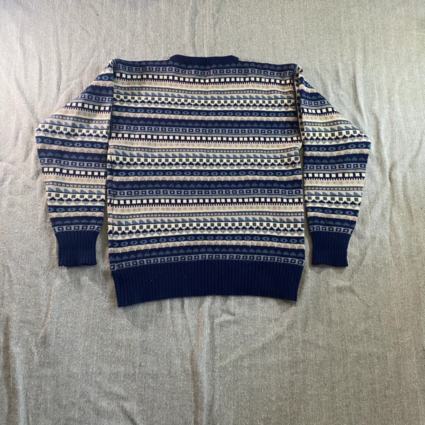 Meister 100% Wool Fair Isle Sweater -medium - photo 4